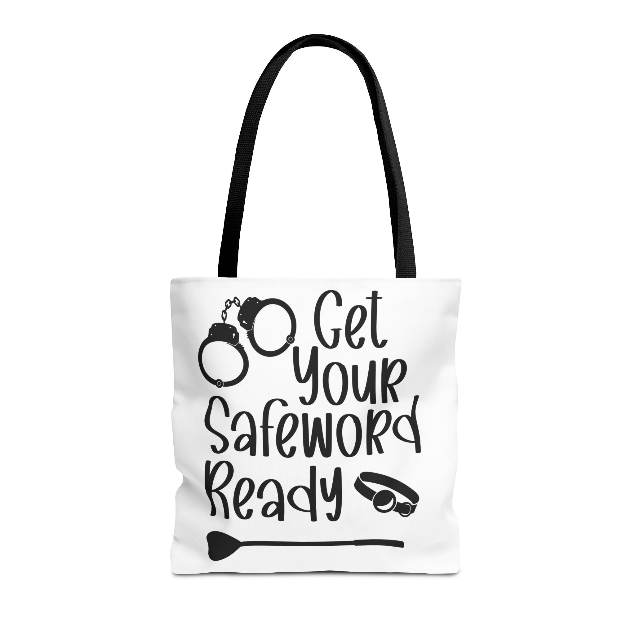Get Your Safeword Ready Tote Bag - Fun & Playful Carryall for Kinky Adventures, Ideal for Couples & BDSM Enthusiasts