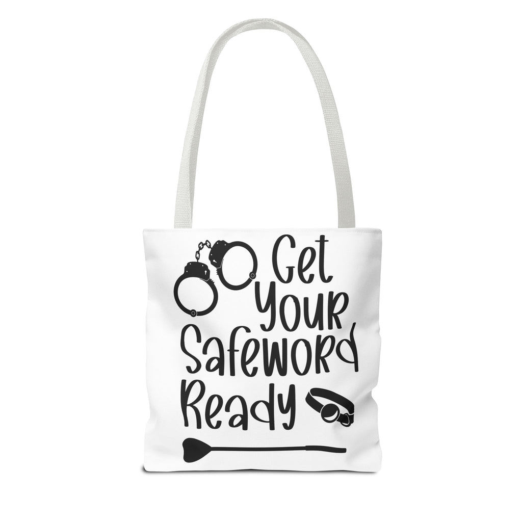 Get Your Safeword Ready Tote Bag - Fun & Playful Carryall for Kinky Adventures, Ideal for Couples & BDSM Enthusiasts