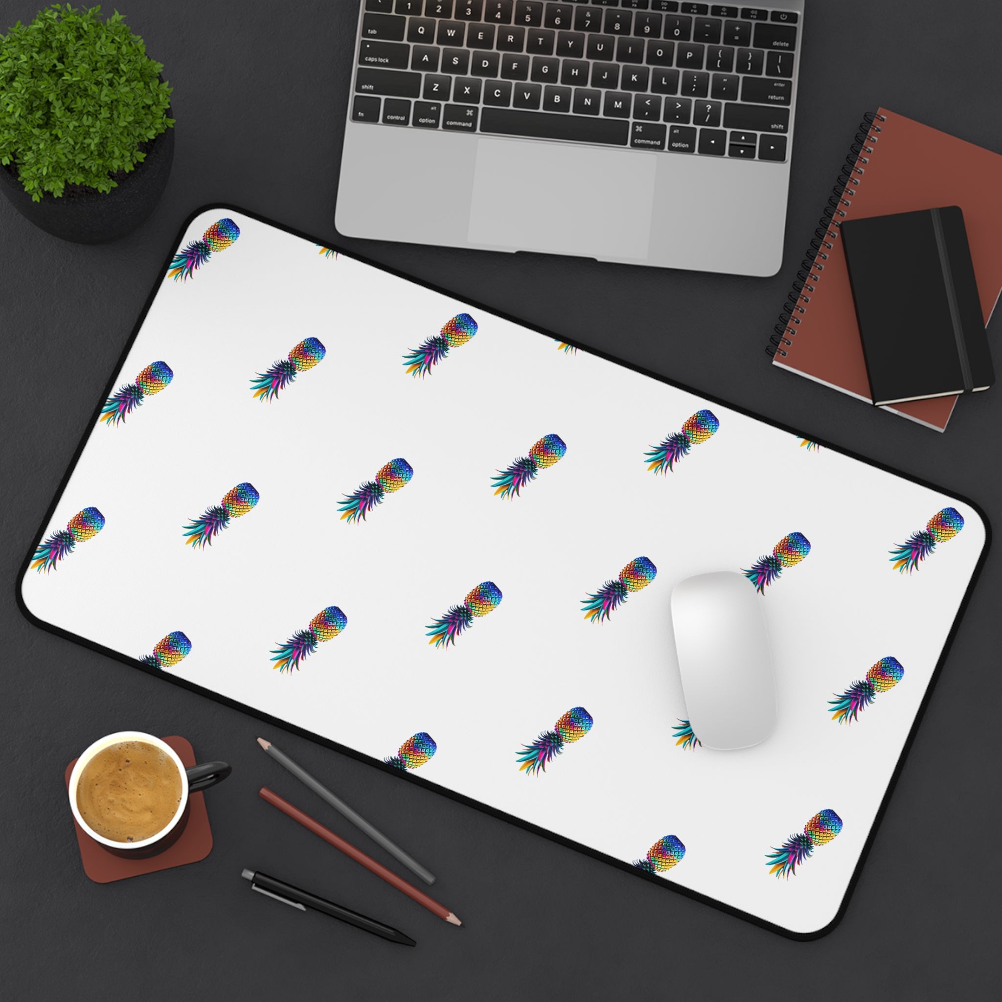 Desk Mat - Upside Down Pineapple Design