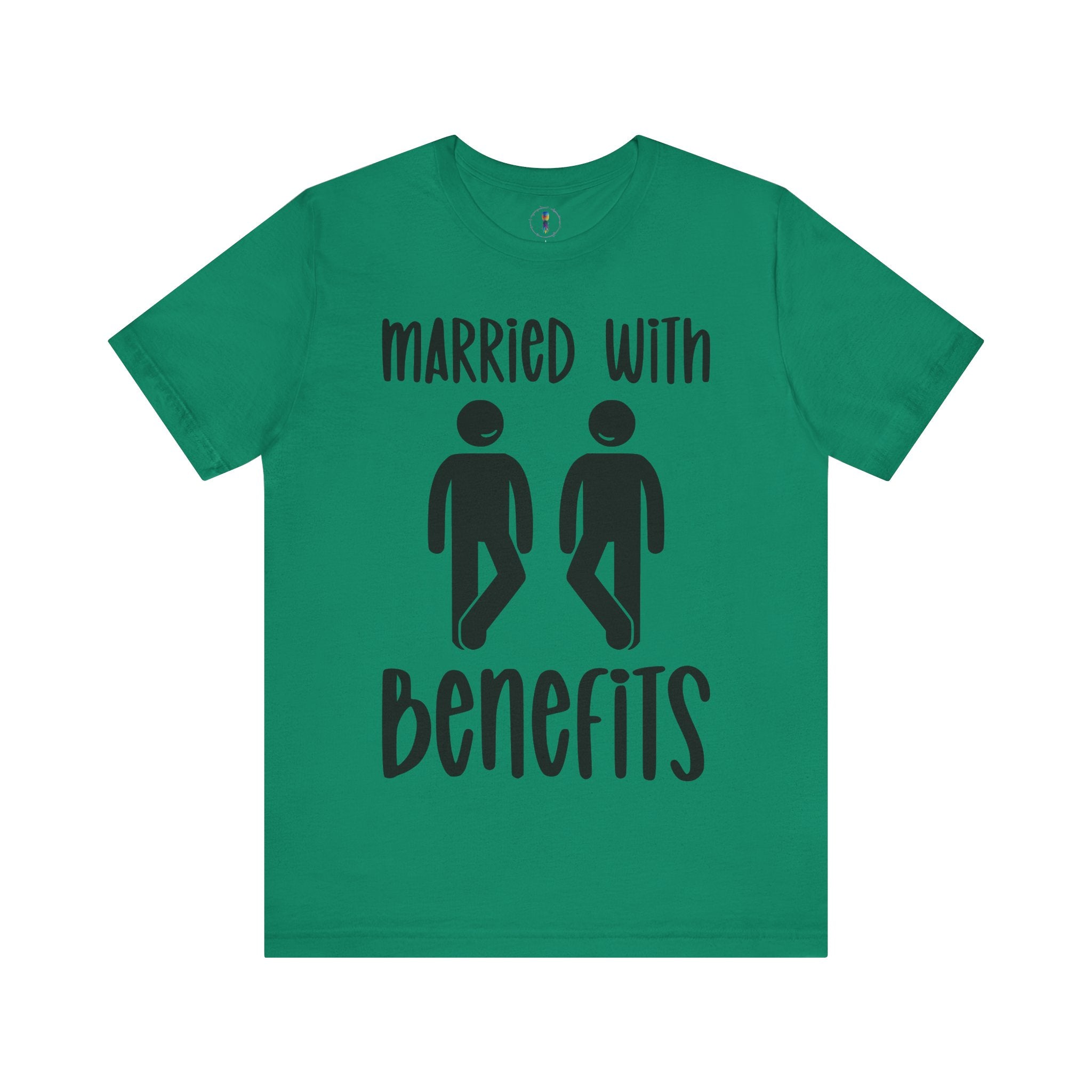 Funny 'Married with Benefits' Unisex Jersey Tee - Perfect for Couples & Anniversaries