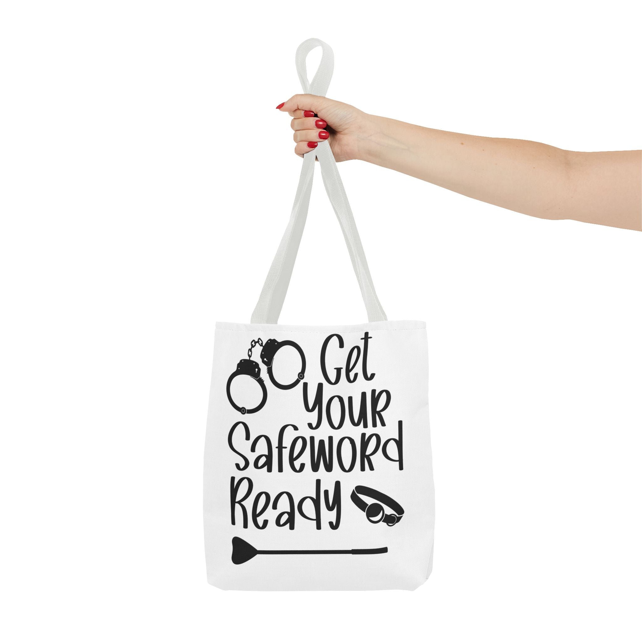 Get Your Safeword Ready Tote Bag - Fun & Playful Carryall for Kinky Adventures, Ideal for Couples & BDSM Enthusiasts