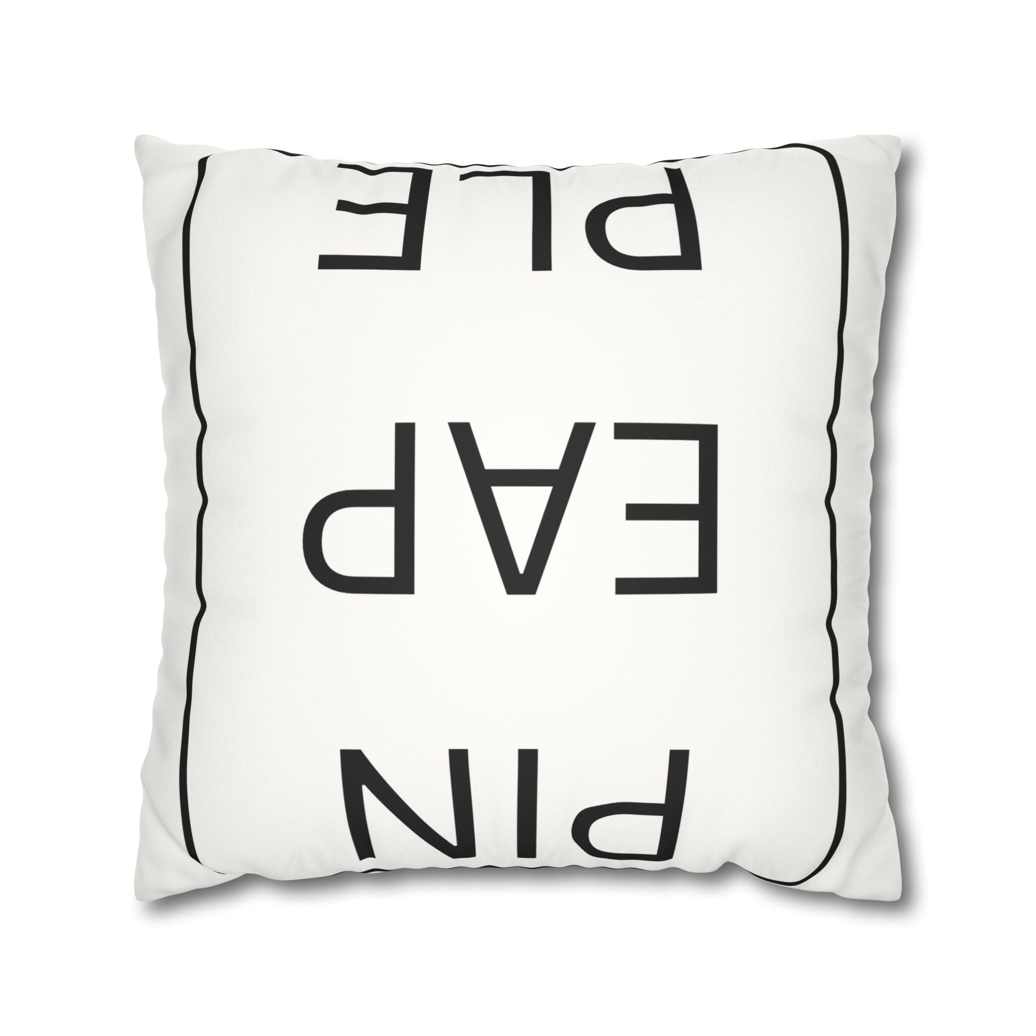 Pillowcase - Upside Down Pineapple Faux Suede Square