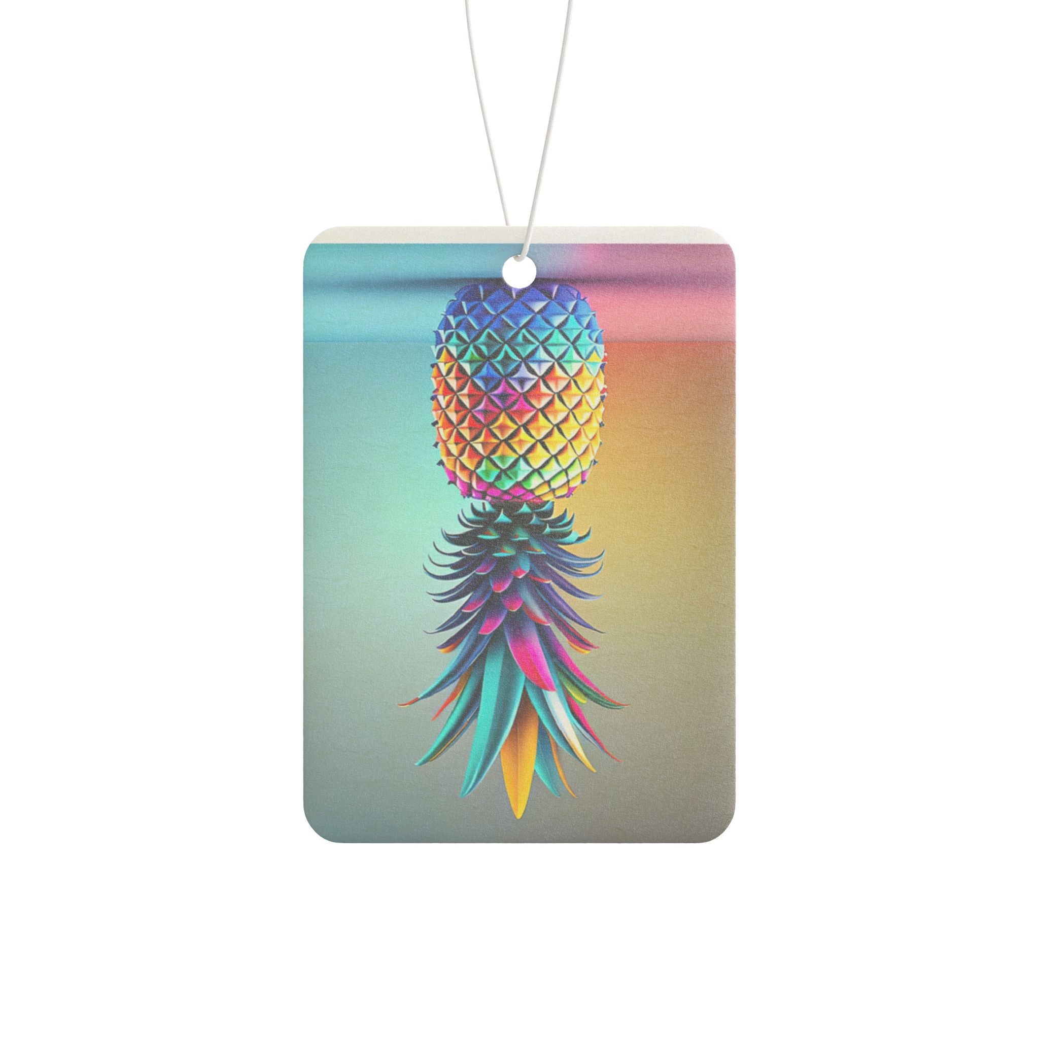 Vibrant Pineapple Car Air Freshener - Tropical Scented Decor for Your Ride