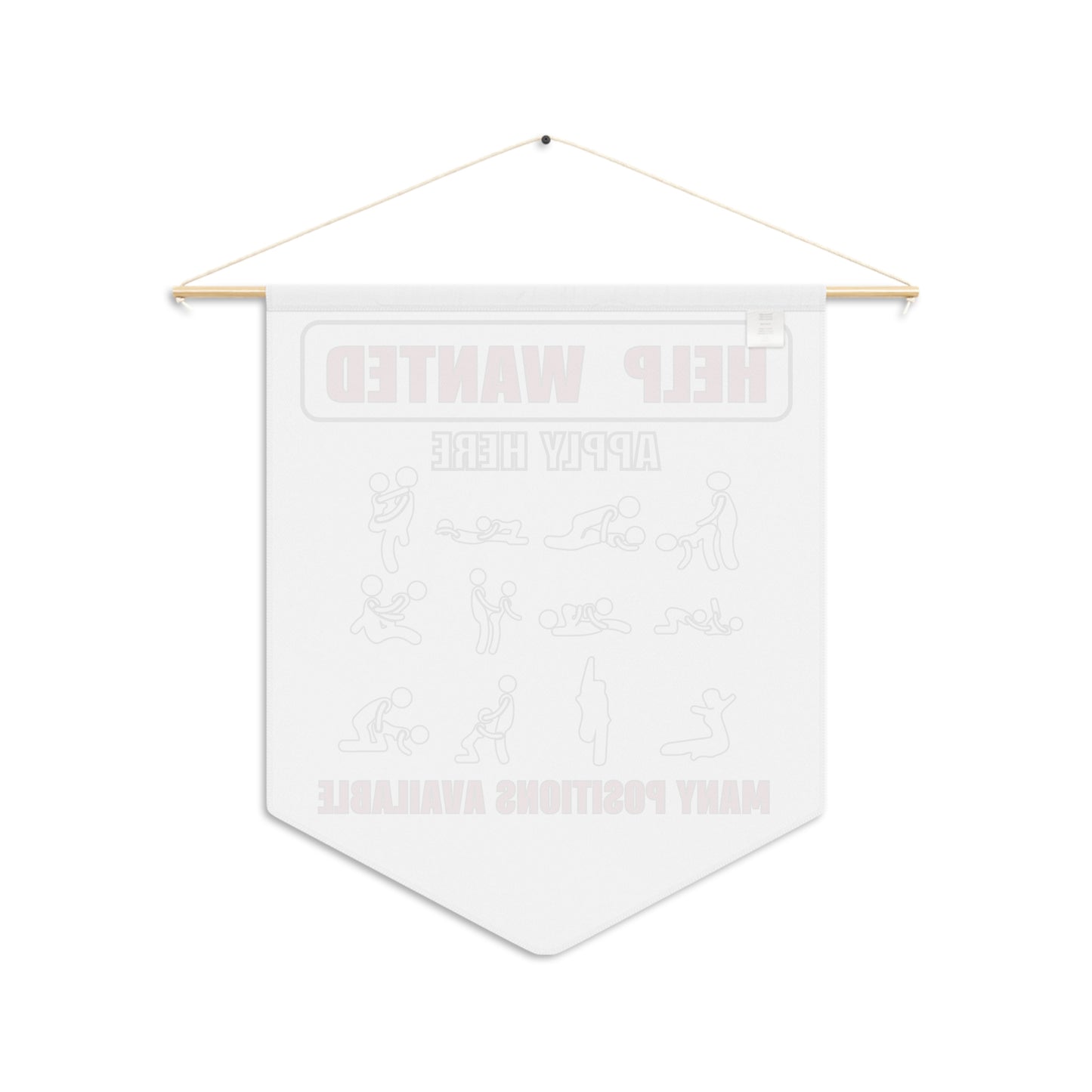 Fun Help Wanted Pennant Banner - Many Positions Available - Perfect for Parties & Events