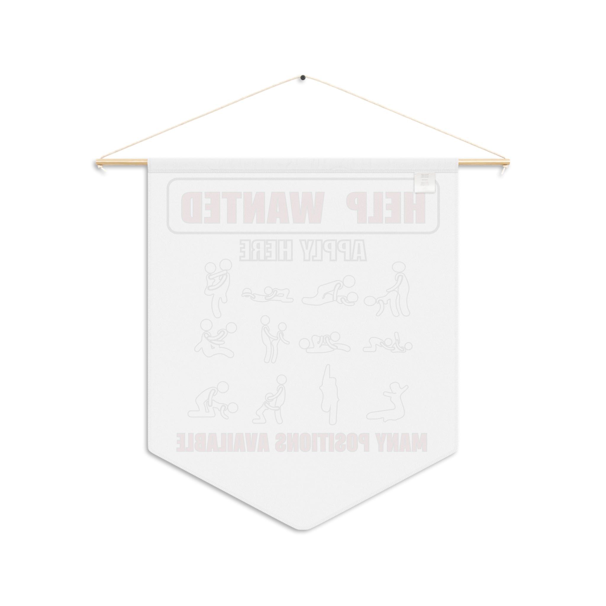 Fun Help Wanted Pennant Banner - Many Positions Available - Perfect for Parties & Events