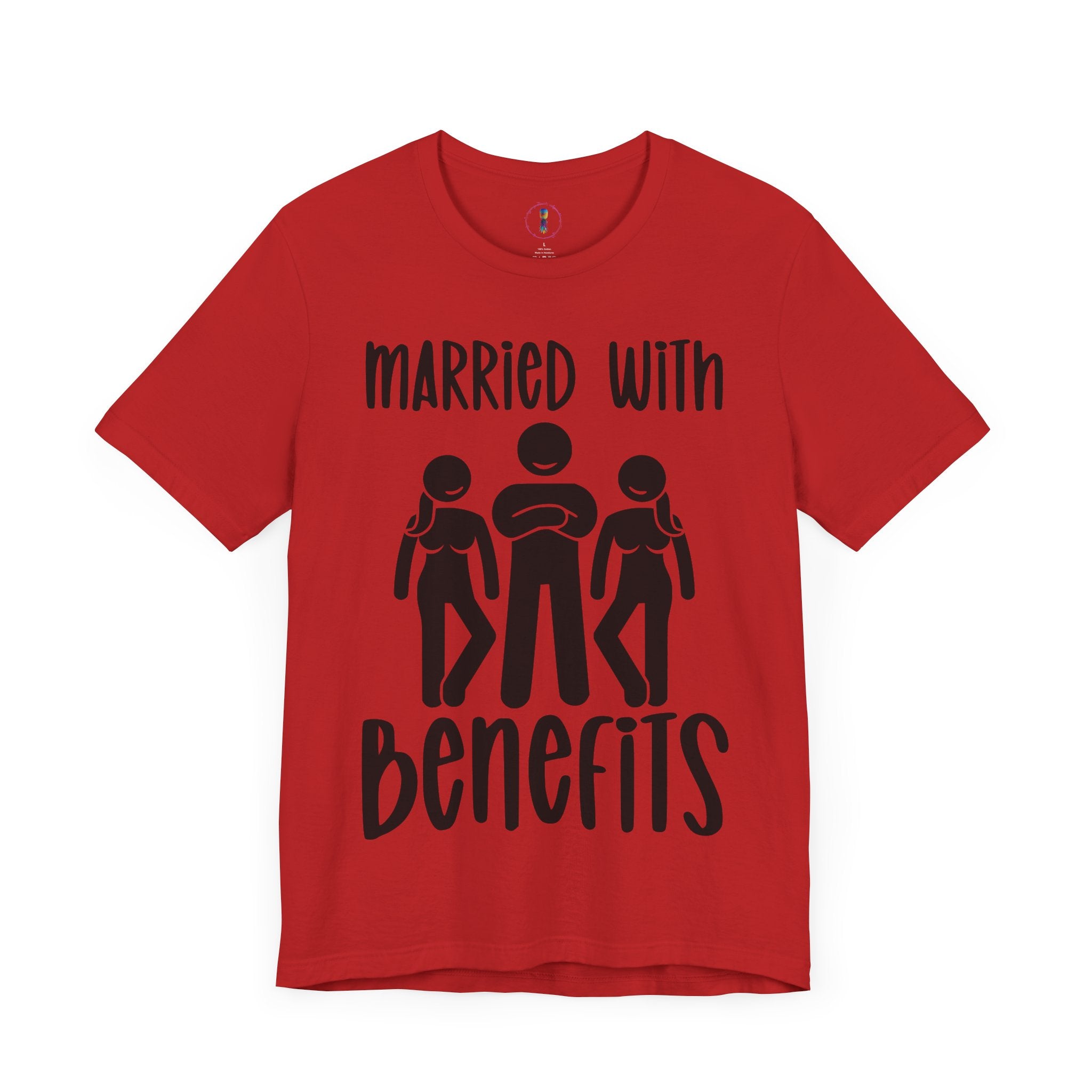Casual Unisex Tee - "Married With Benefits" Fun Graphic Shirt