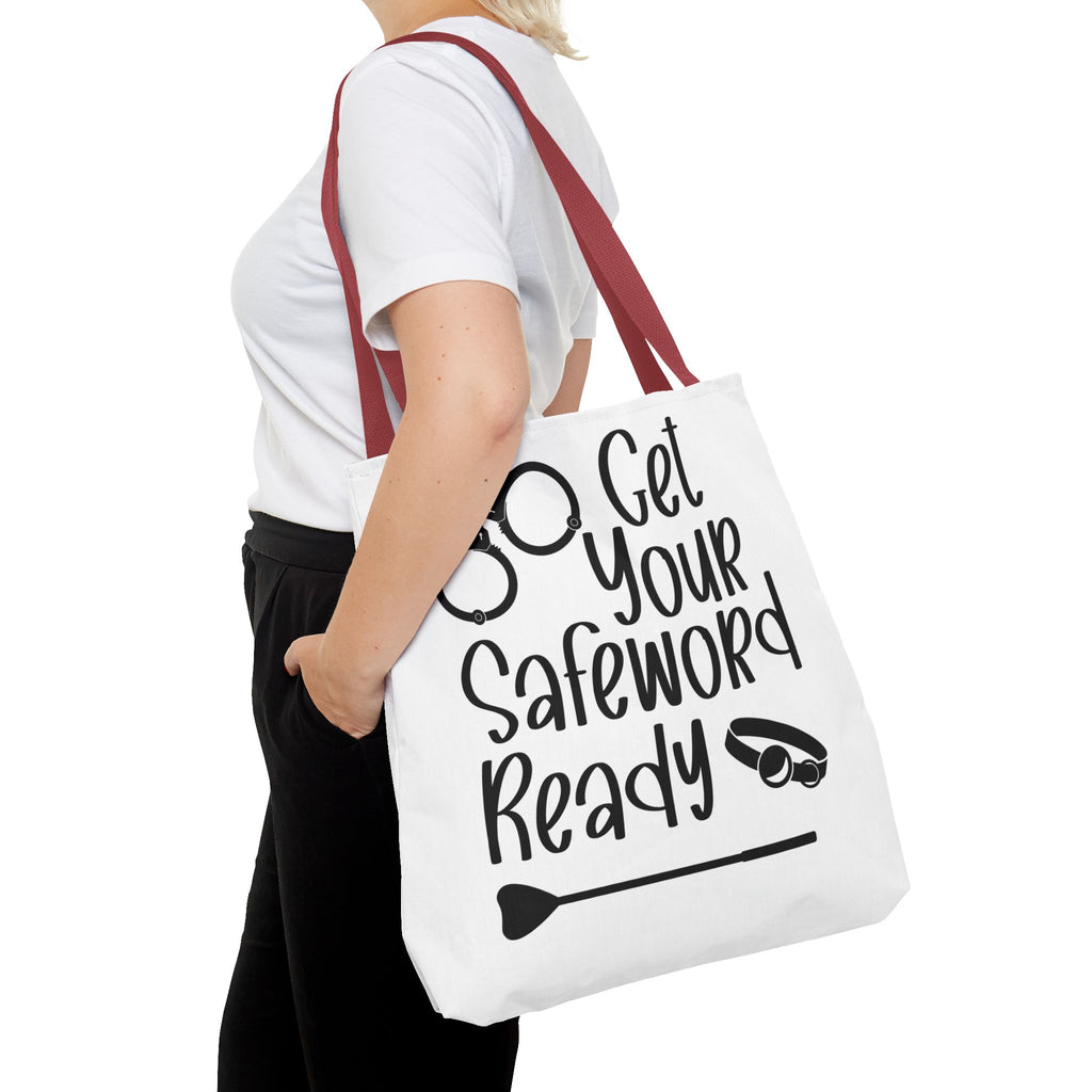 Get Your Safeword Ready Tote Bag - Fun & Playful Carryall for Kinky Adventures, Ideal for Couples & BDSM Enthusiasts