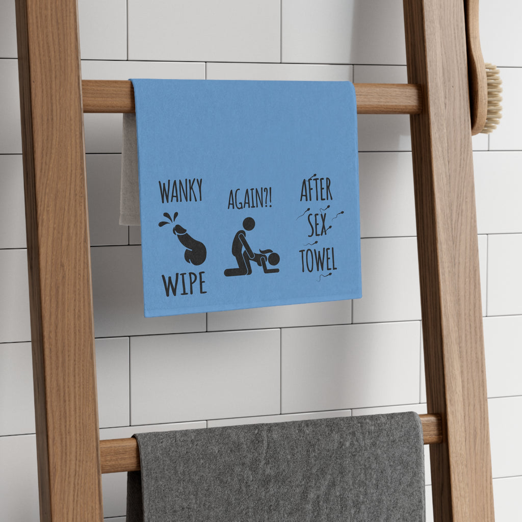Funny Rally Towel for Couples - After Sex Wipe Towel (Blue)