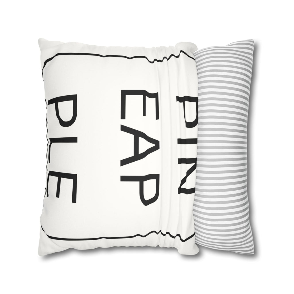 Pillowcase - Upside Down Pineapple Faux Suede Square