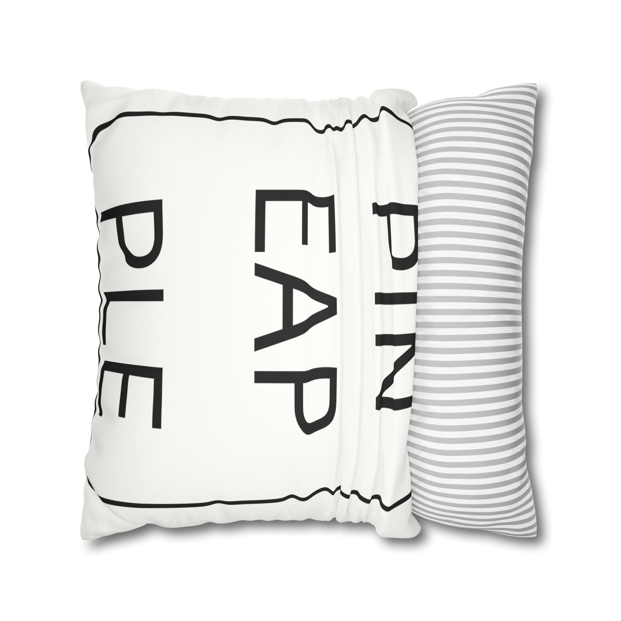 Pillowcase - Upside Down Pineapple Faux Suede Square