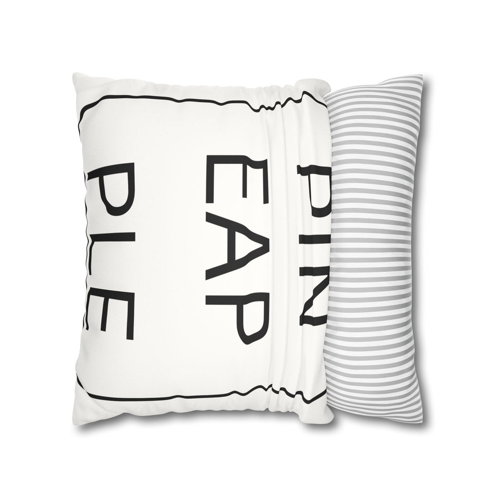 Pillowcase - Upside Down Pineapple Faux Suede Square