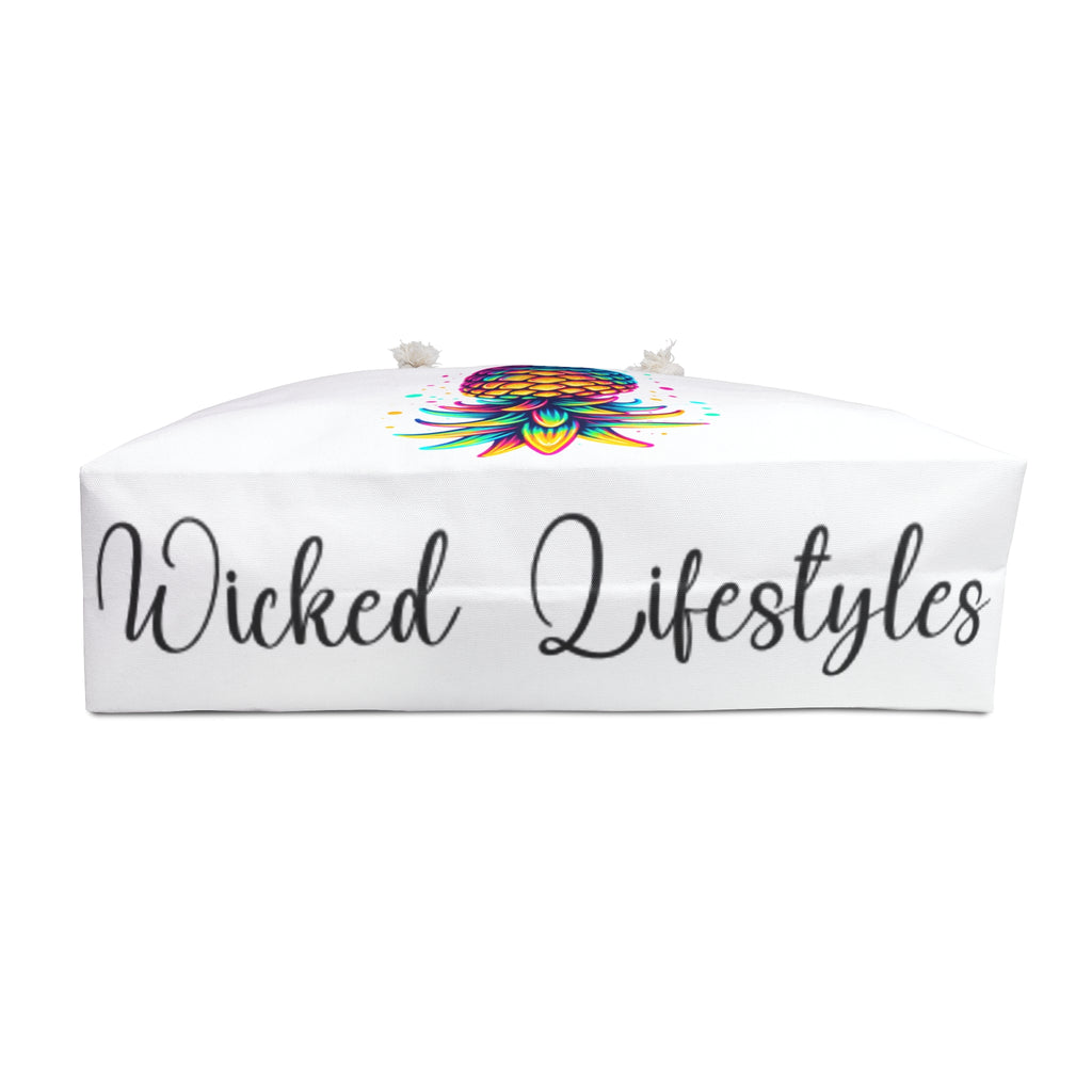 Vibrant Pineapple Weekender Bag for Travel & Leisure (White)