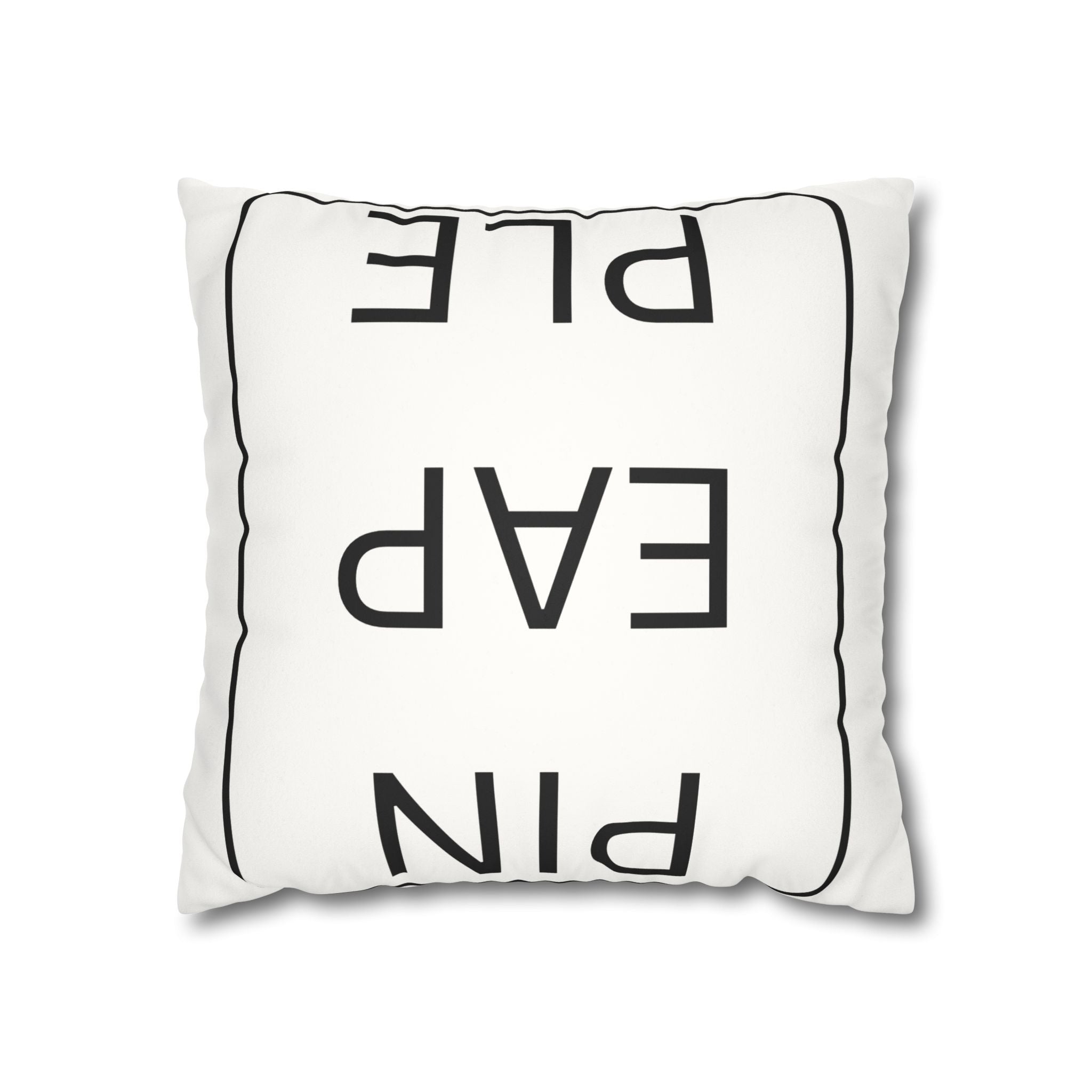 Pillowcase - Upside Down Pineapple Faux Suede Square