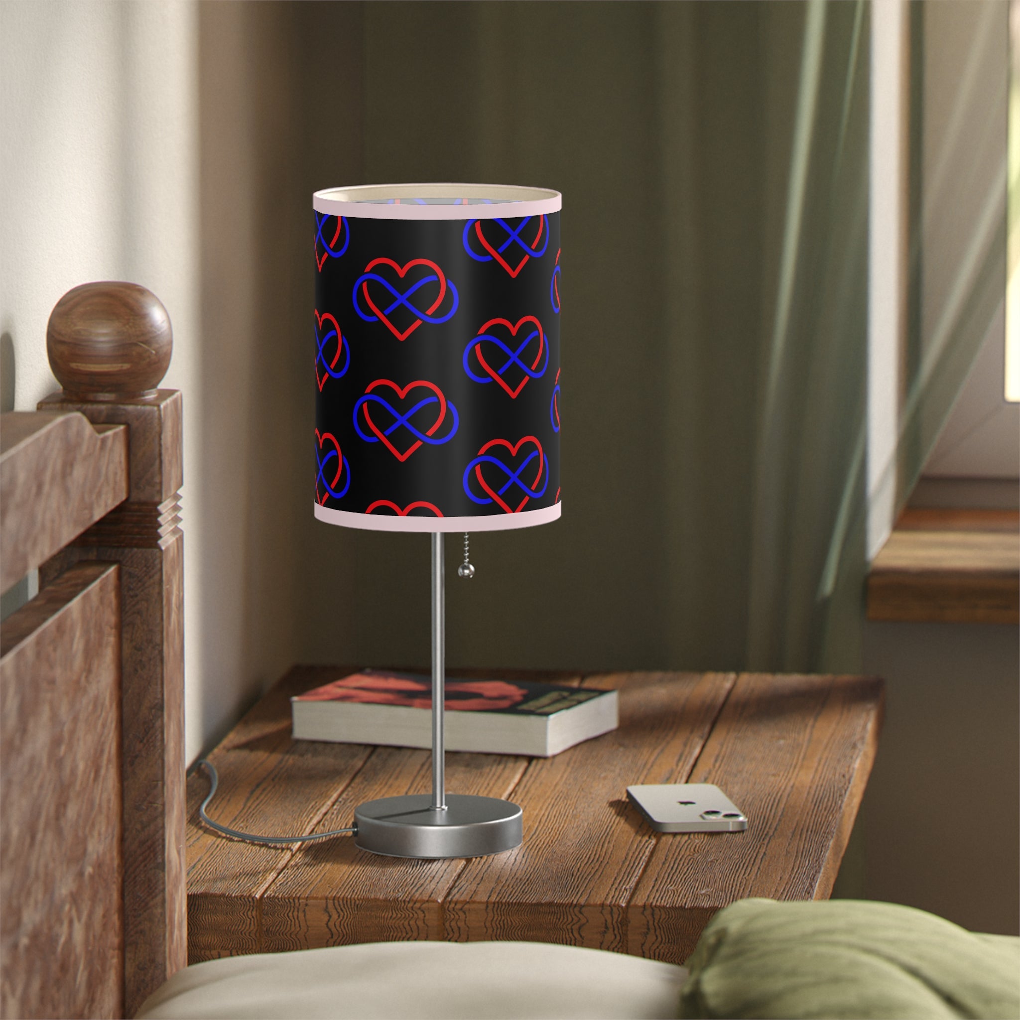 Modern Heart Pattern Table Lamp - Decorative Night Light for Home & Office