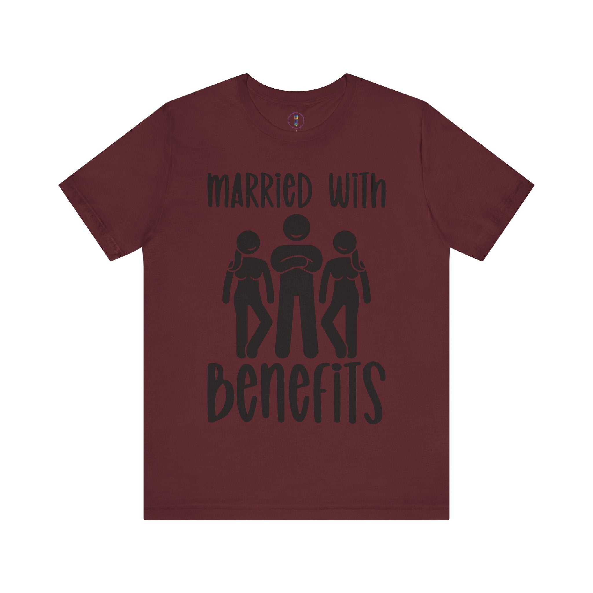 Casual Unisex Tee - "Married With Benefits" Fun Graphic Shirt
