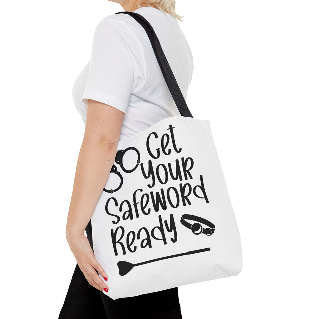 Get Your Safeword Ready Tote Bag - Fun & Playful Carryall for Kinky Adventures, Ideal for Couples & BDSM Enthusiasts