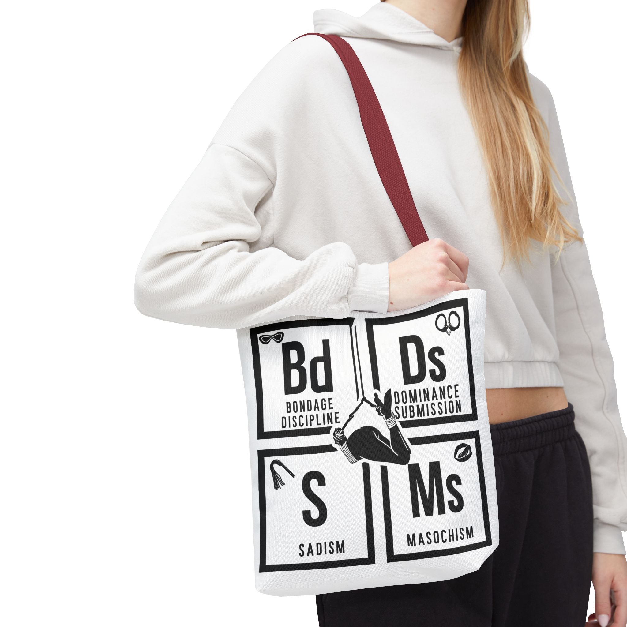 BDSM Elements Tote Bag - Stylish and Edgy Carryall for Fans of Kink Culture