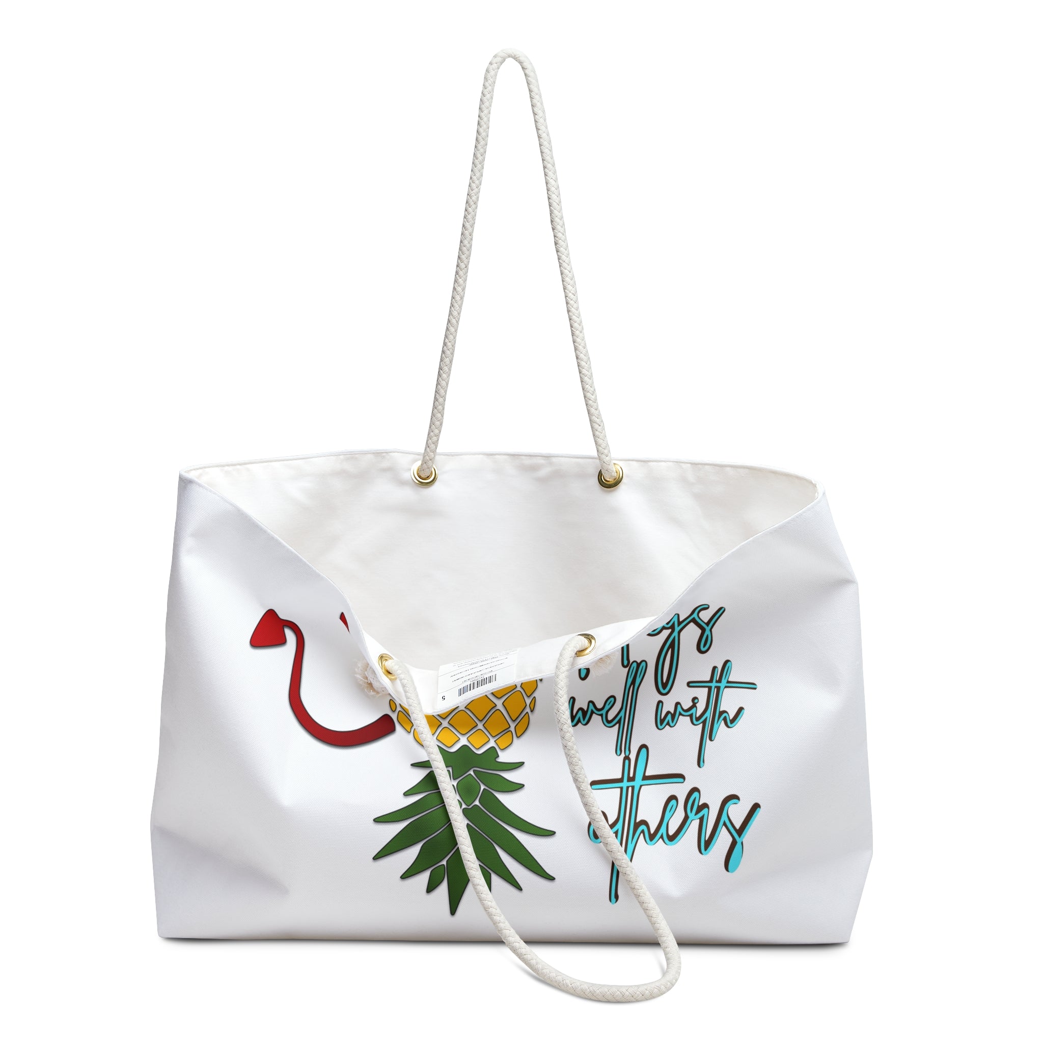 Playful Pineapple Weekender Bag - Perfect for Trips & Gifts