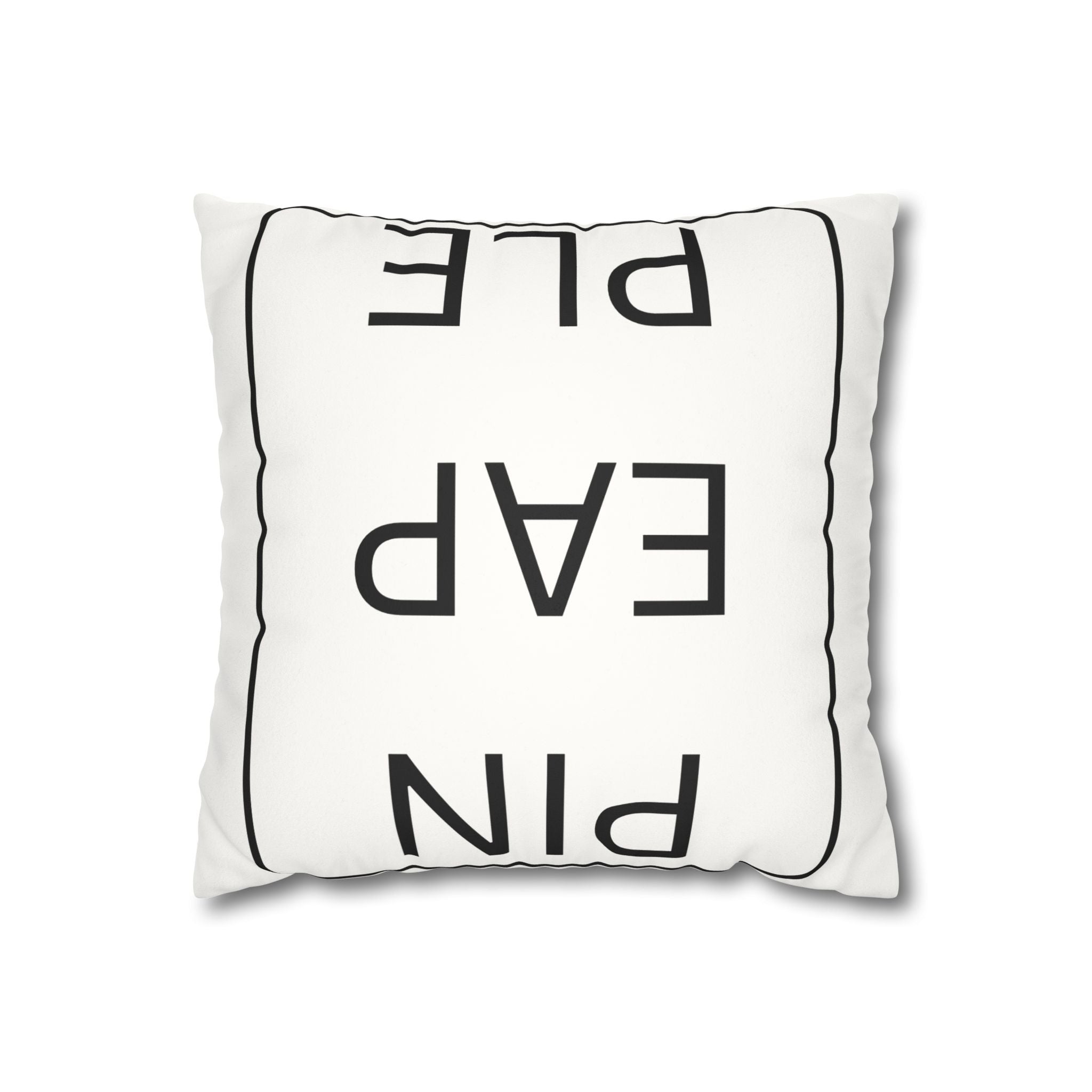 Pillowcase - Upside Down Pineapple Faux Suede Square