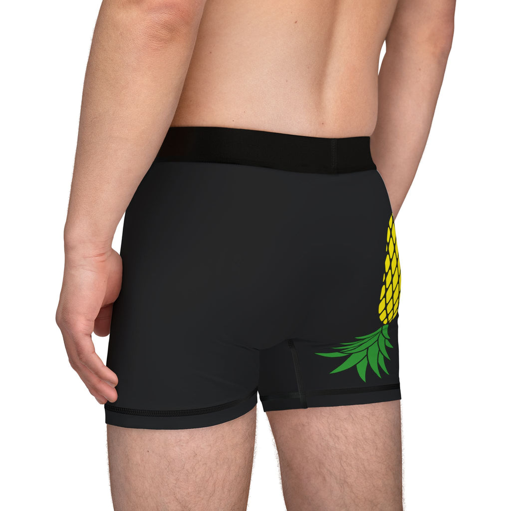 Fun Graphic Men's Boxers - 'Big Daddy' & Pineapple Design
