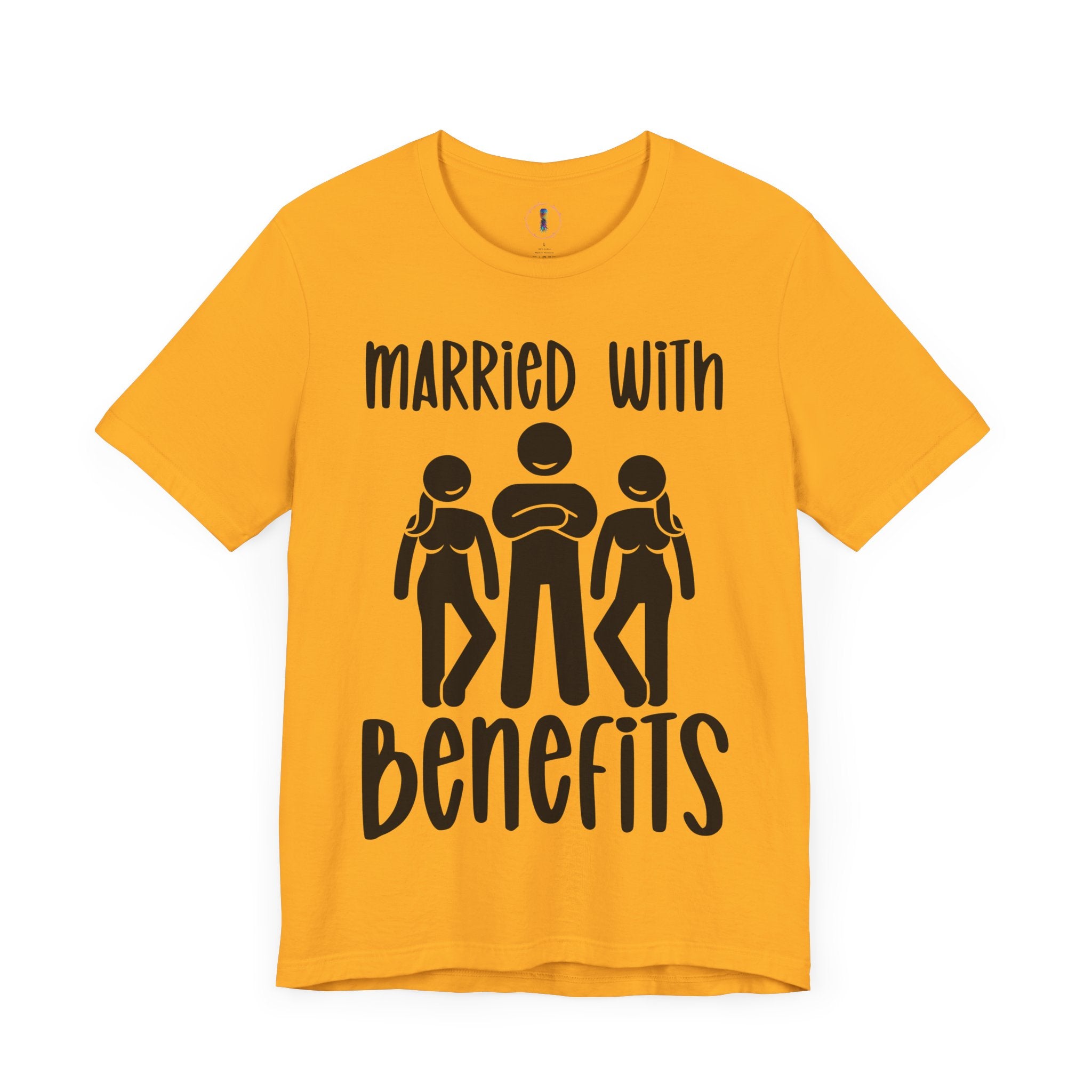 Casual Unisex Tee - "Married With Benefits" Fun Graphic Shirt