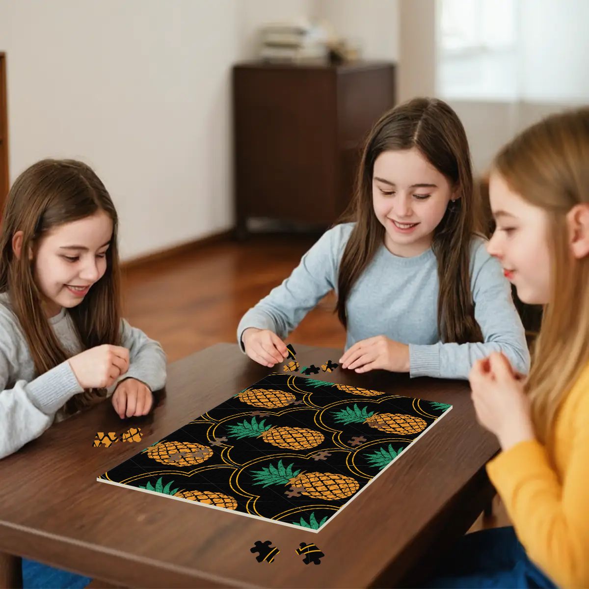 Upside-Down Pineapple Wooden Jigsaw Puzzles 300 pcs (Horizontal)