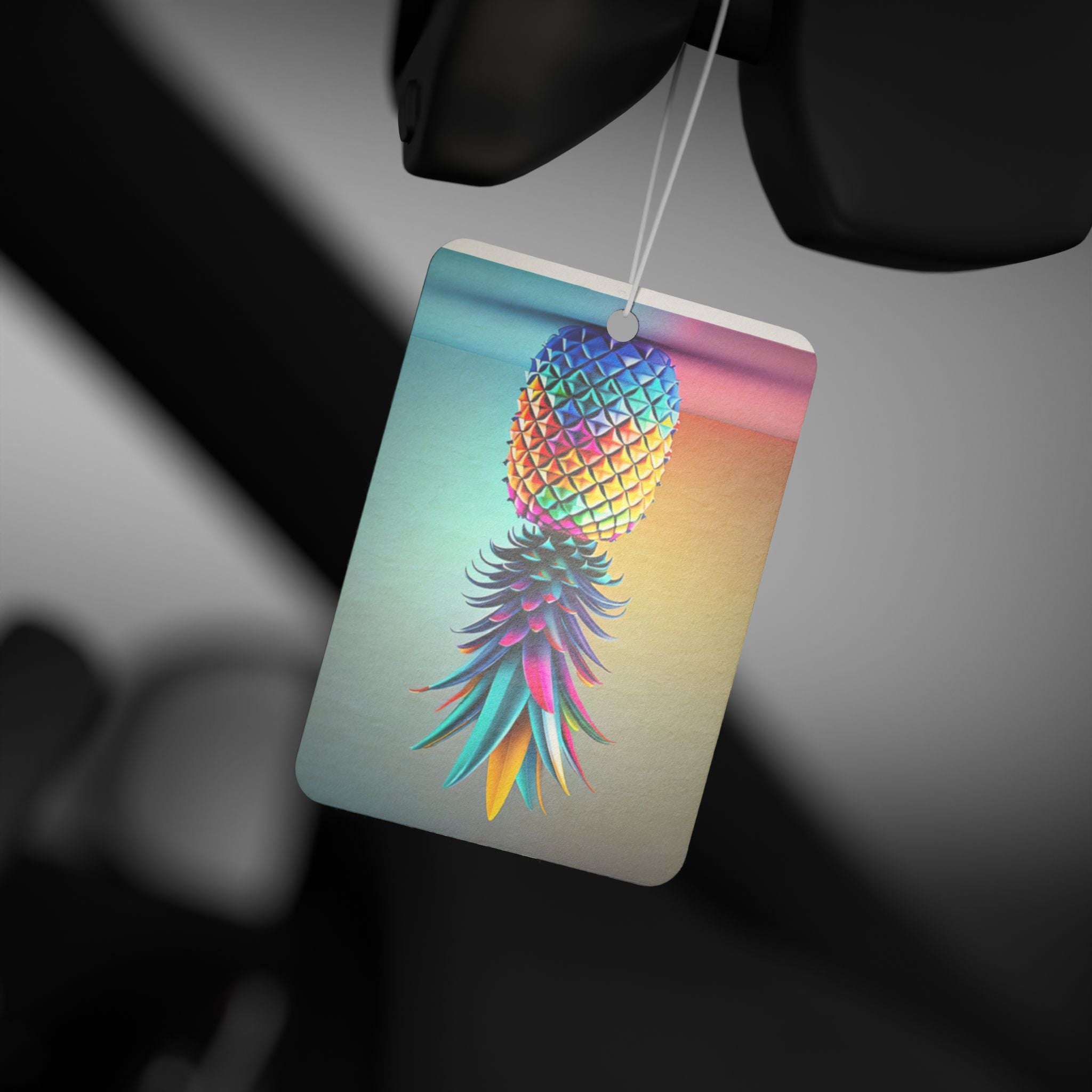 Vibrant Pineapple Car Air Freshener - Tropical Scented Decor for Your Ride