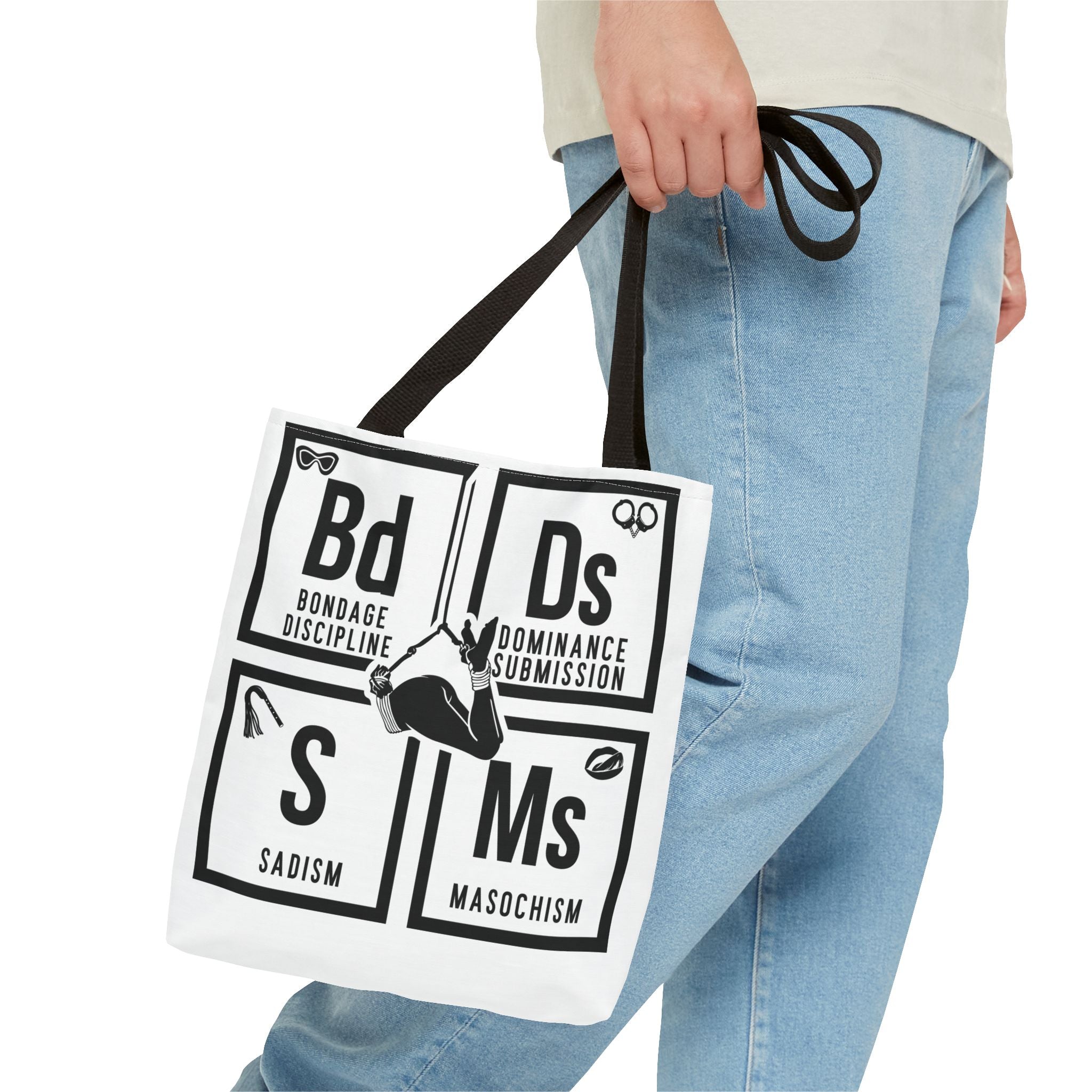 BDSM Elements Tote Bag - Stylish and Edgy Carryall for Fans of Kink Culture