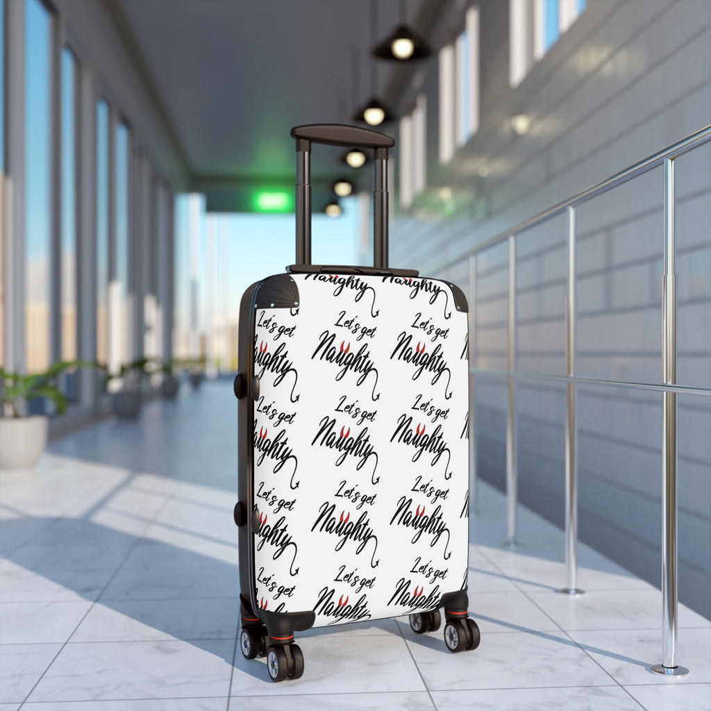 Travel Suitcase - &quot;Let's Get Naughty&quot; Design for True Swingers