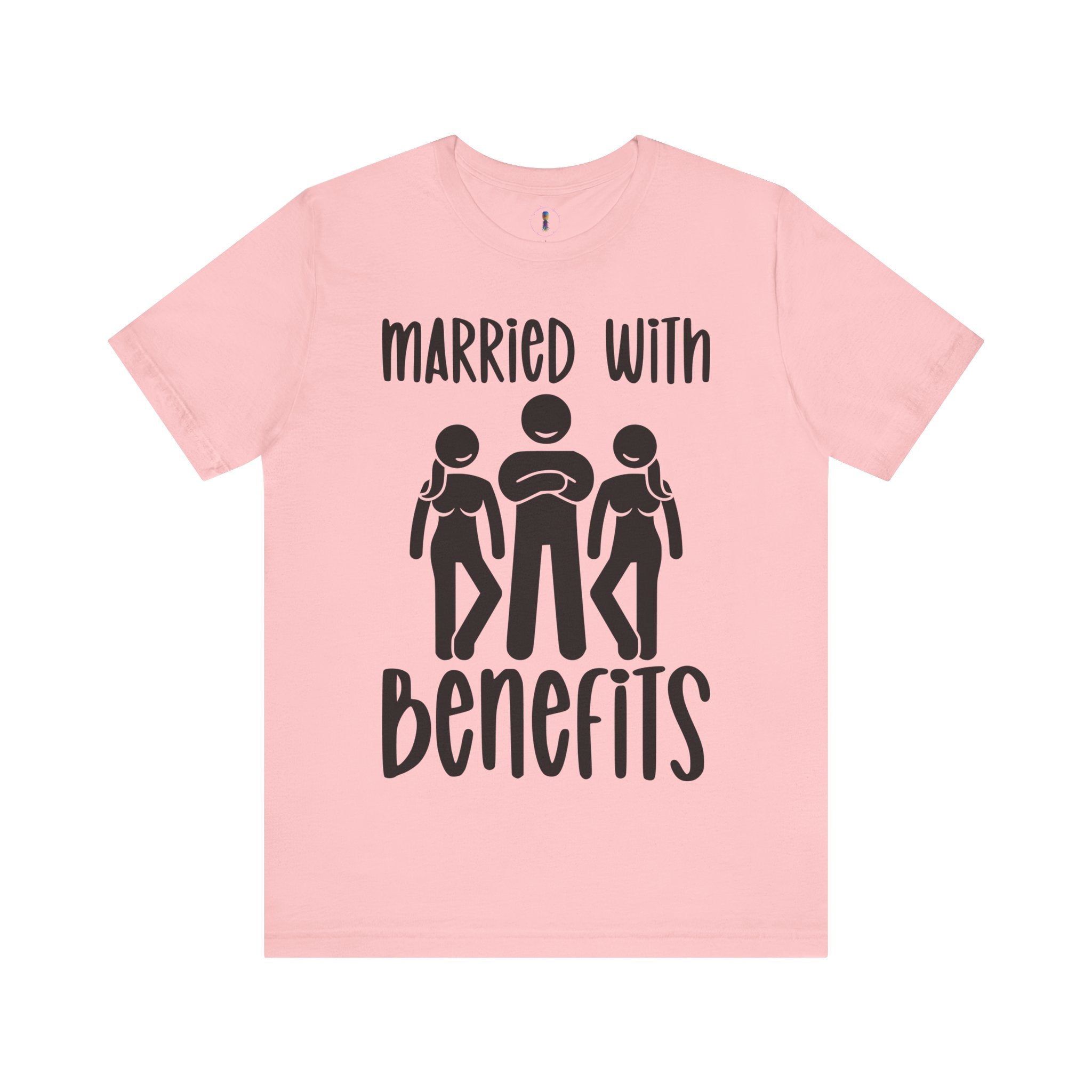 Casual Unisex Tee - "Married With Benefits" Fun Graphic Shirt