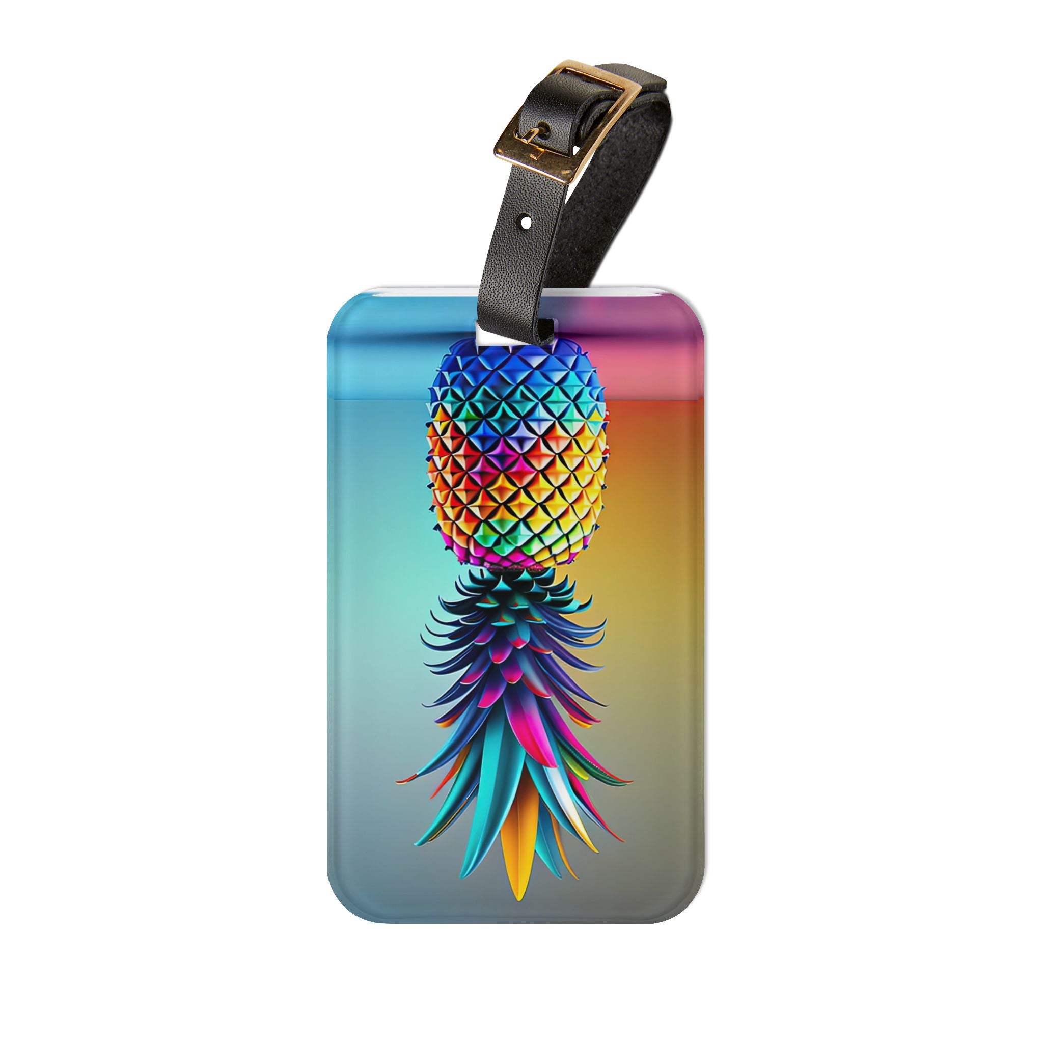 Colorful Pineapple Luggage Tag – Fun Travel Accessory for Adventurers & Vacationers