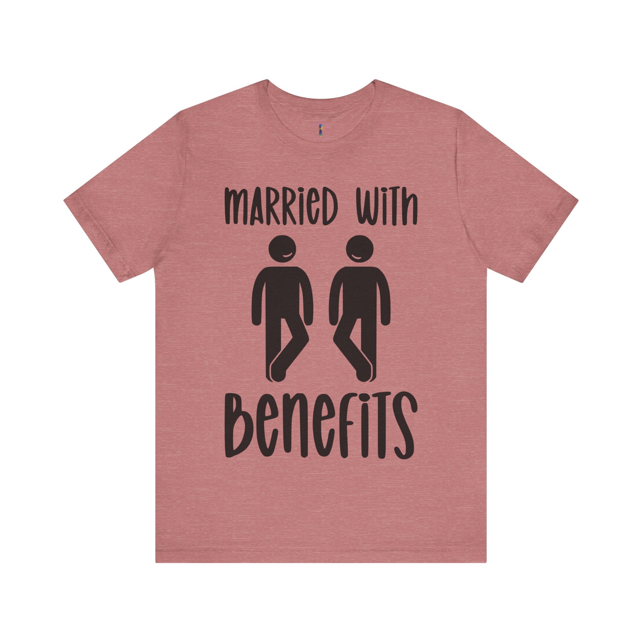 Funny 'Married with Benefits' Unisex Jersey Tee - Perfect for Couples & Anniversaries