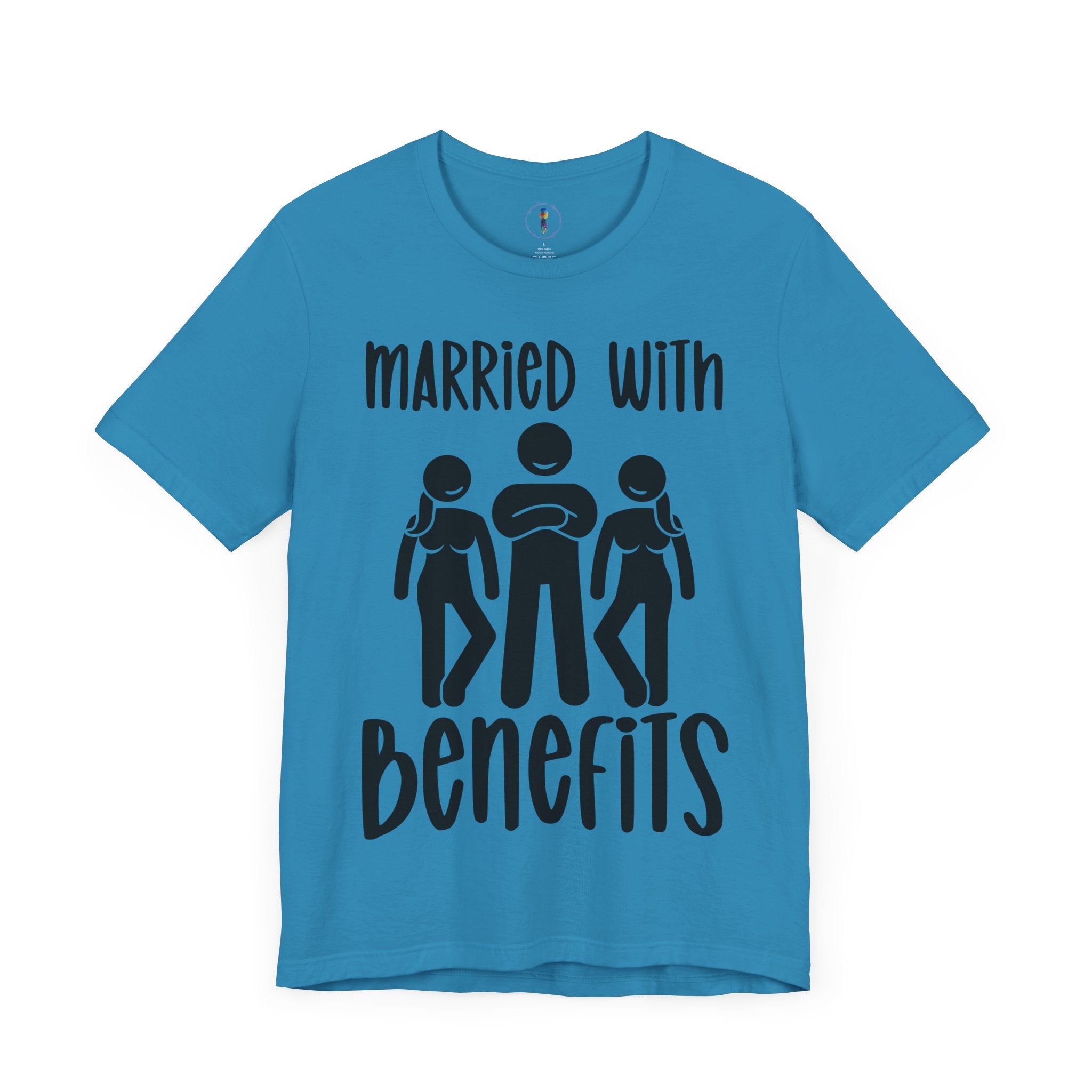 Casual Unisex Tee - "Married With Benefits" Fun Graphic Shirt