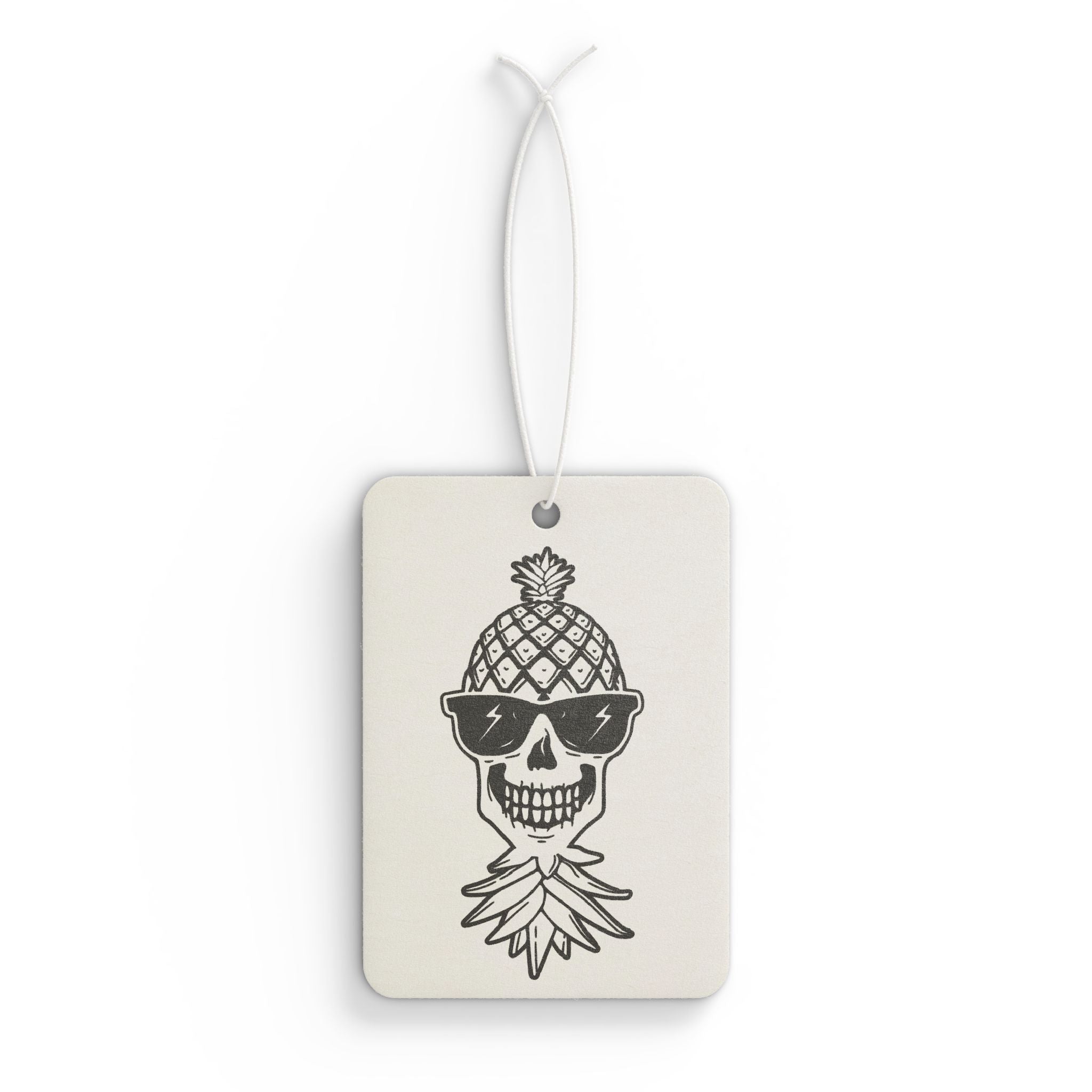 Pineapple Skull Car Air Freshener - Funky Scented Hanging Decor