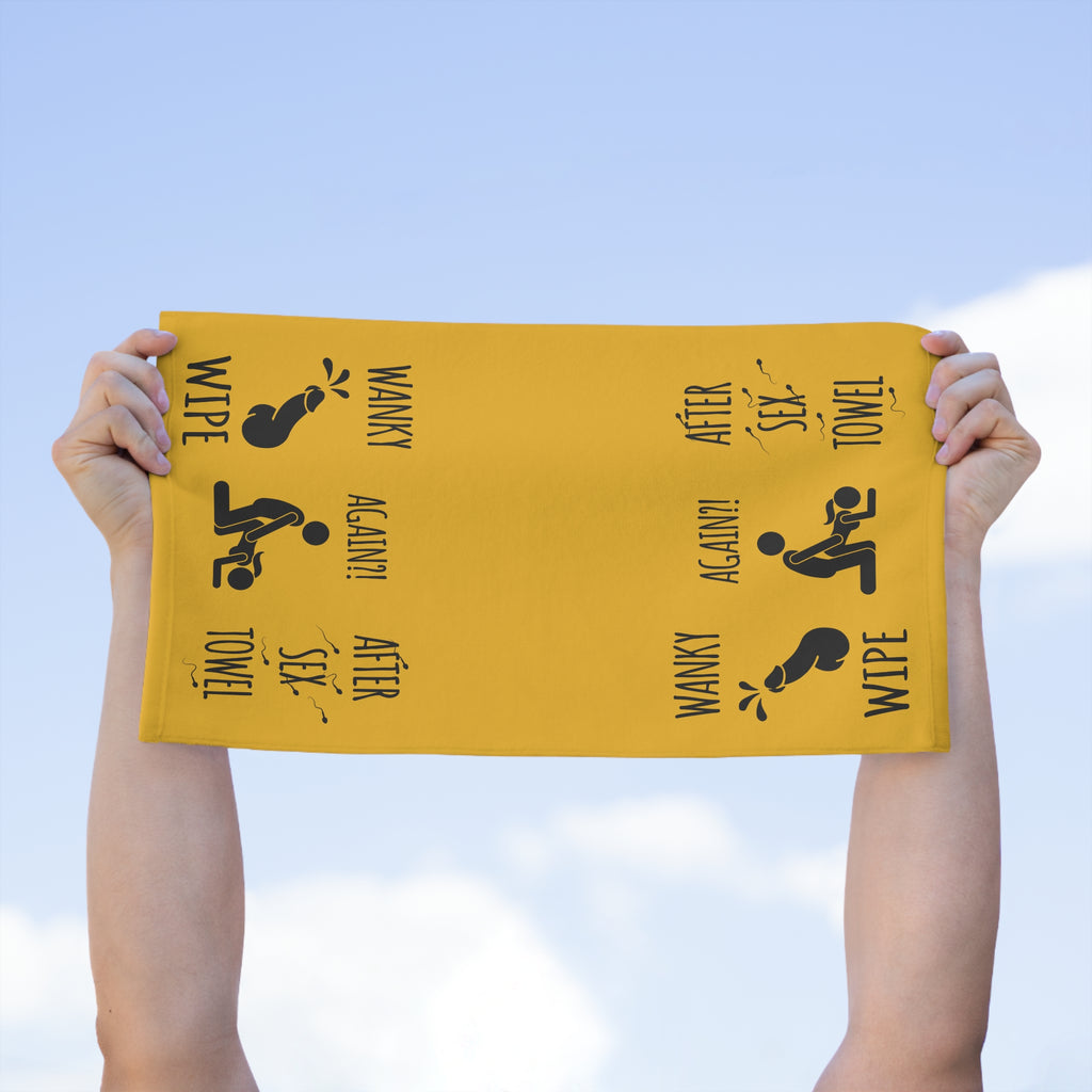 Funny Rally Towel for Couples - After Sex Wipe Towel (Yellow)