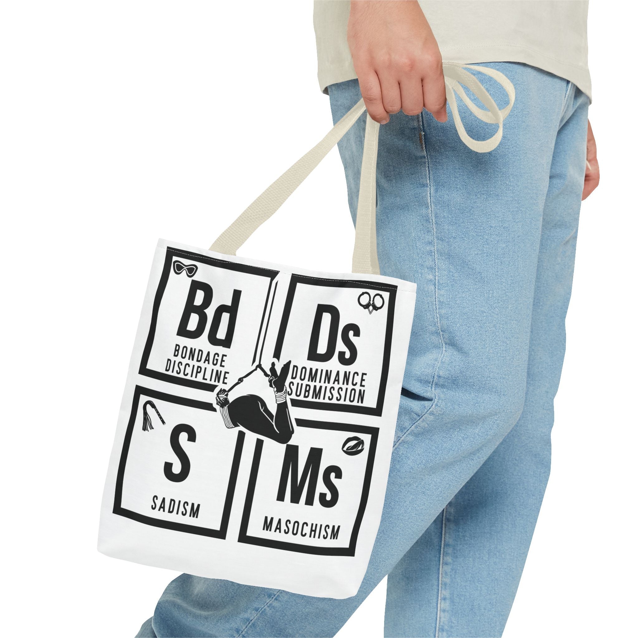 BDSM Elements Tote Bag - Stylish and Edgy Carryall for Fans of Kink Culture