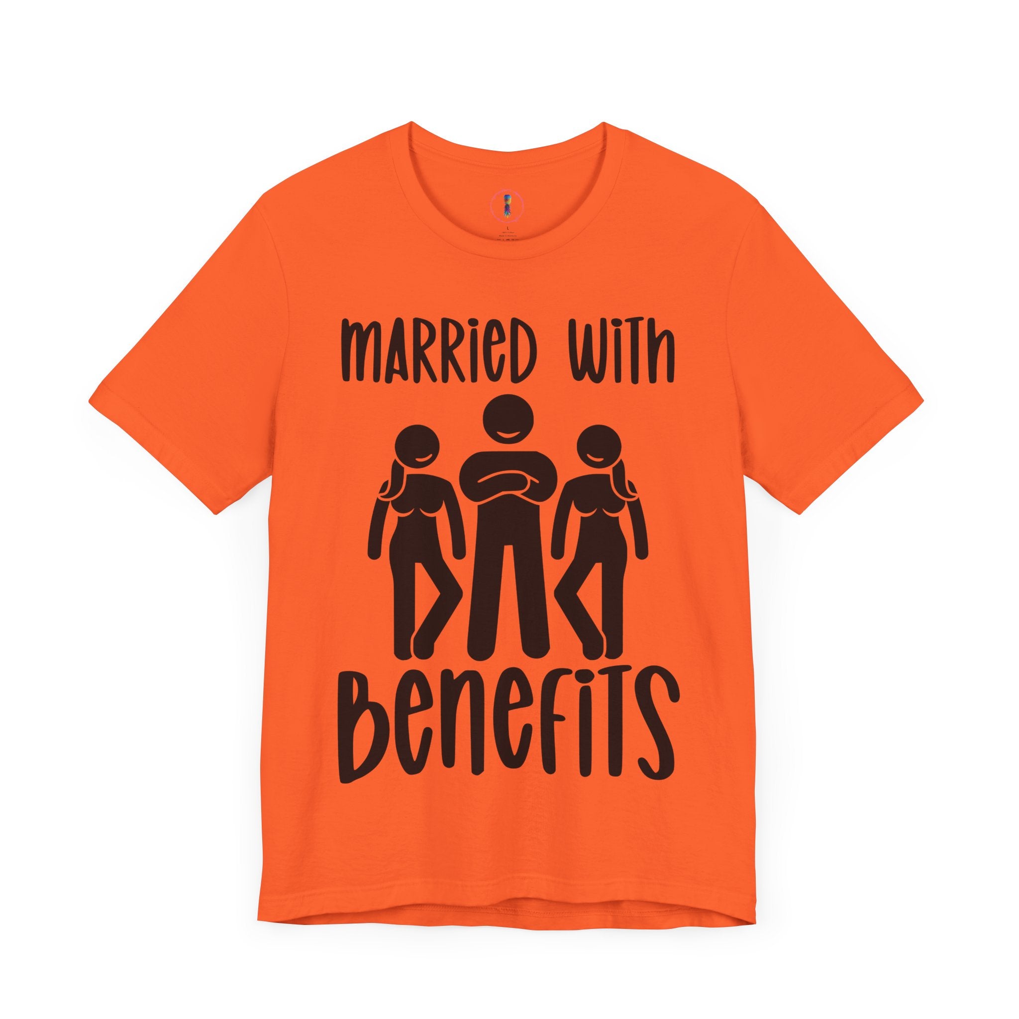 Casual Unisex Tee - "Married With Benefits" Fun Graphic Shirt