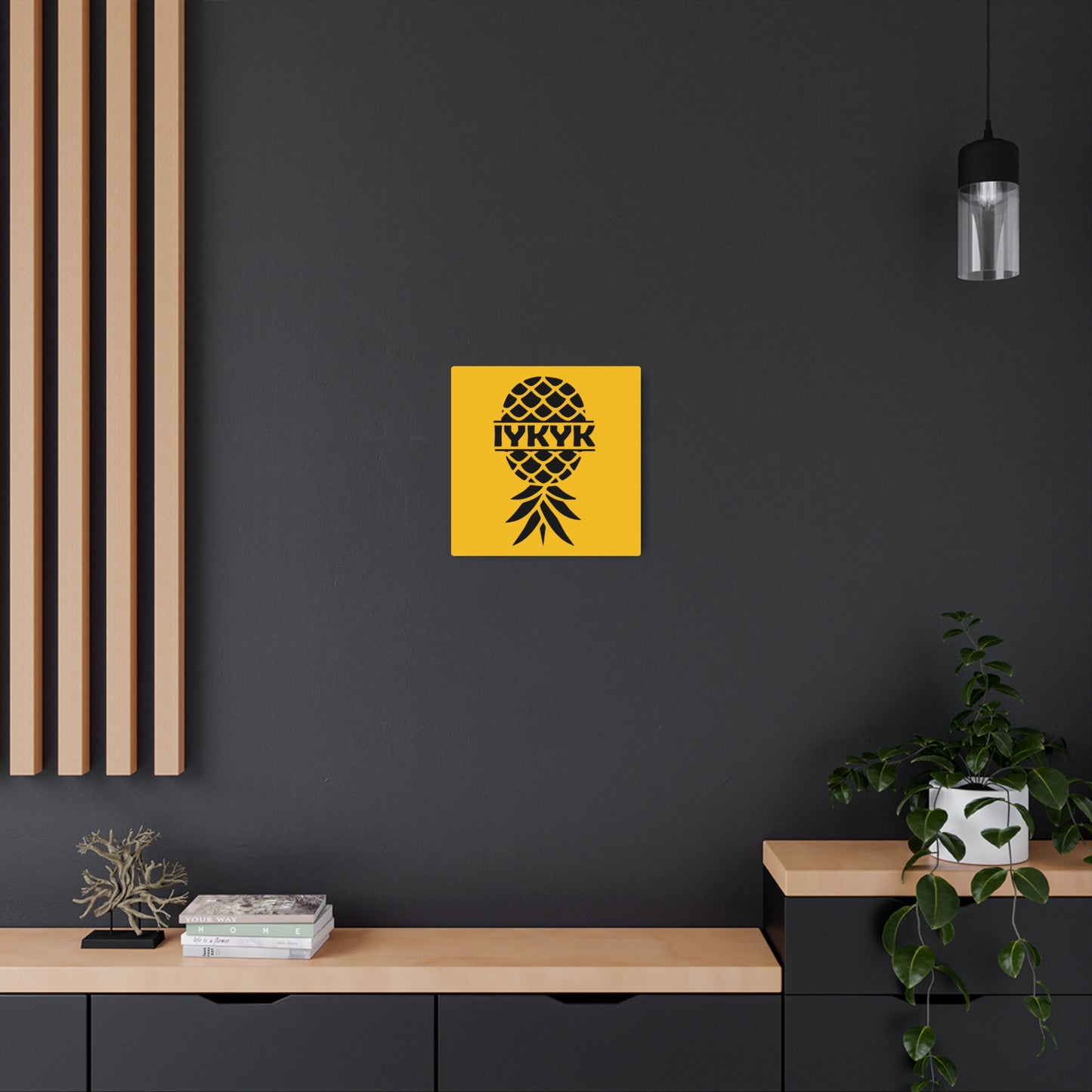 Funny IYKYK Pineapple Metal Art Sign for Home Decor