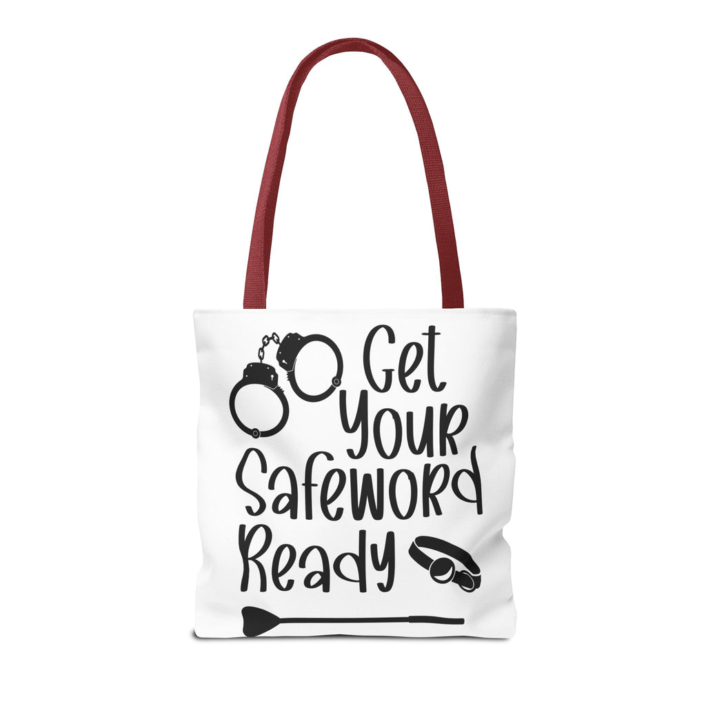 Get Your Safeword Ready Tote Bag - Fun & Playful Carryall for Kinky Adventures, Ideal for Couples & BDSM Enthusiasts