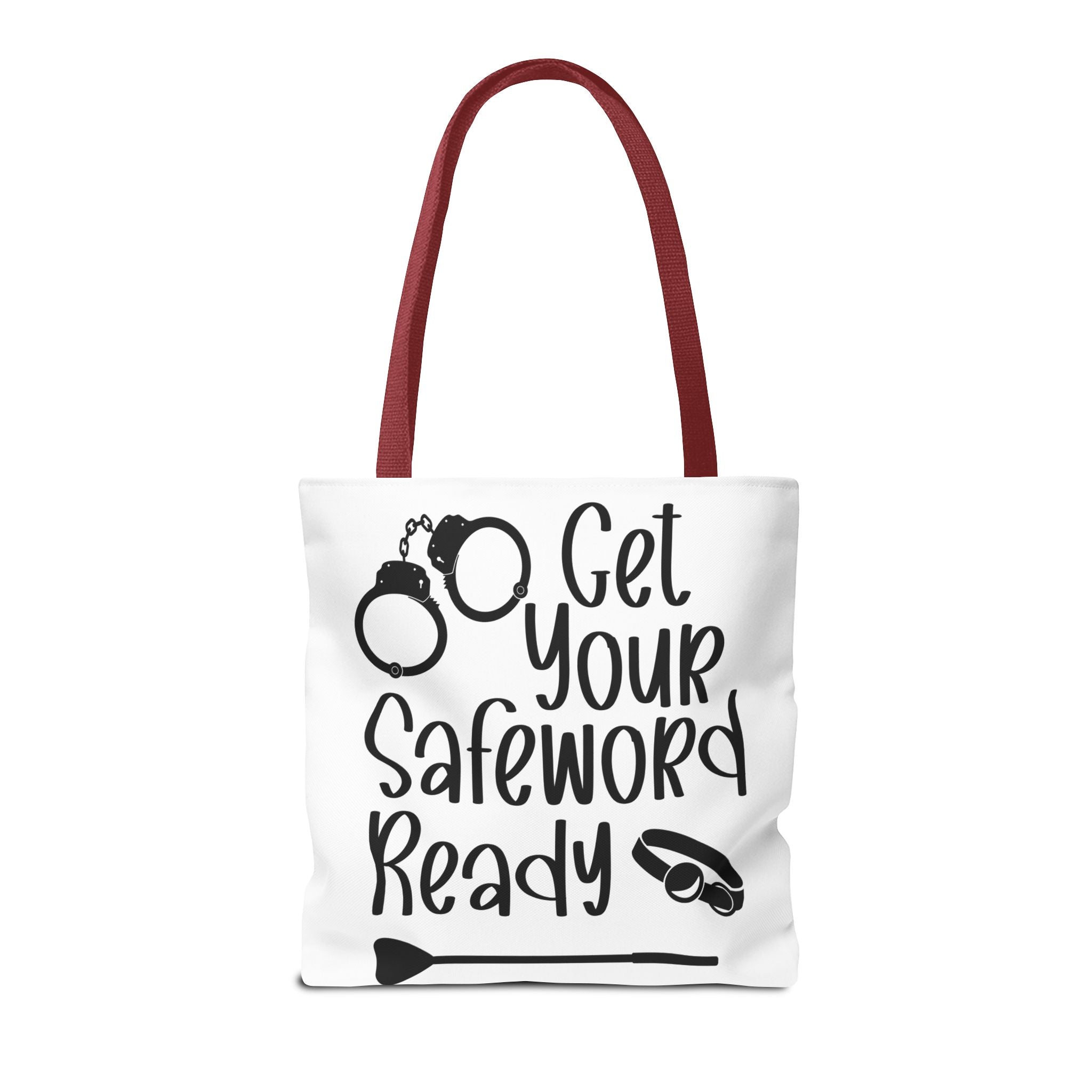 Get Your Safeword Ready Tote Bag - Fun & Playful Carryall for Kinky Adventures, Ideal for Couples & BDSM Enthusiasts