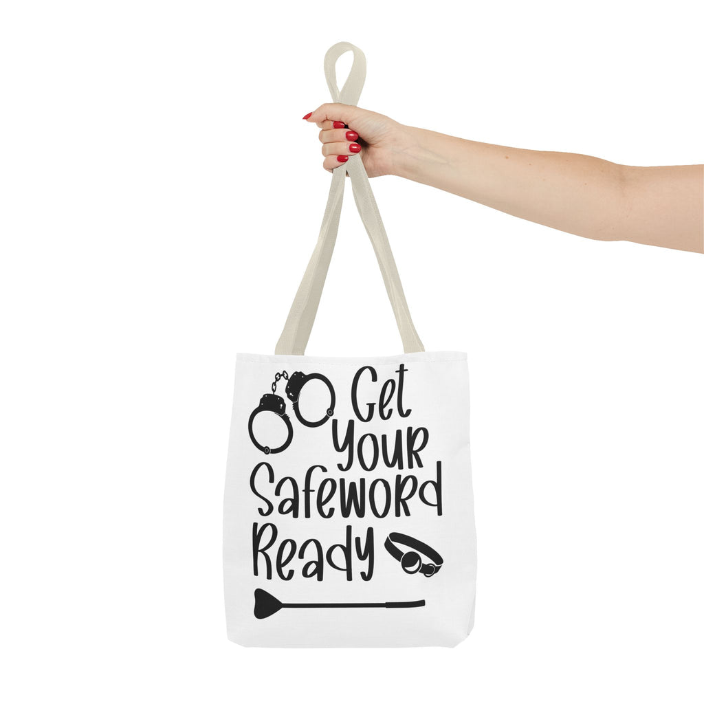 Get Your Safeword Ready Tote Bag - Fun & Playful Carryall for Kinky Adventures, Ideal for Couples & BDSM Enthusiasts