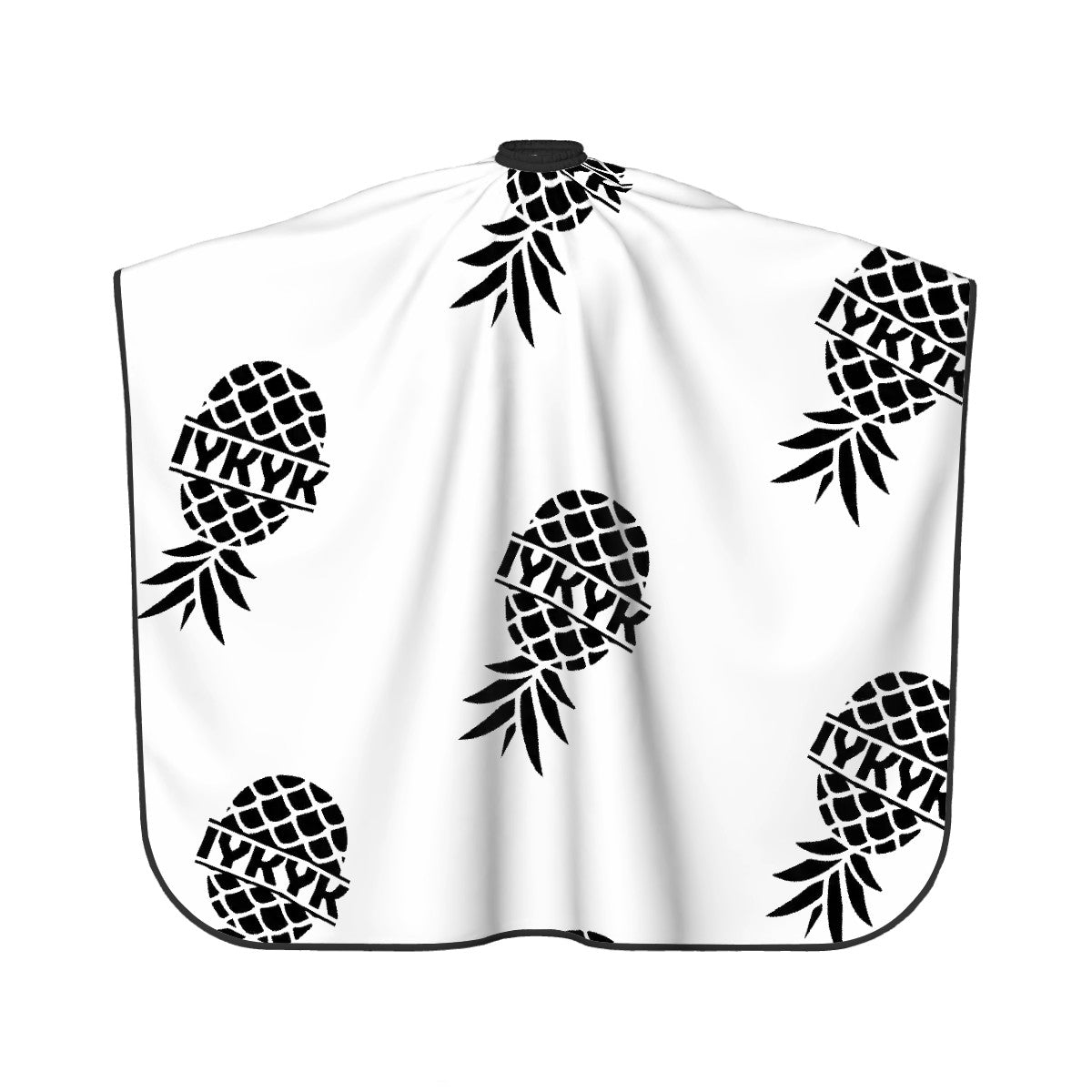 IYKYK Pineapple Adult Hair Cutting Cape (Black & White)