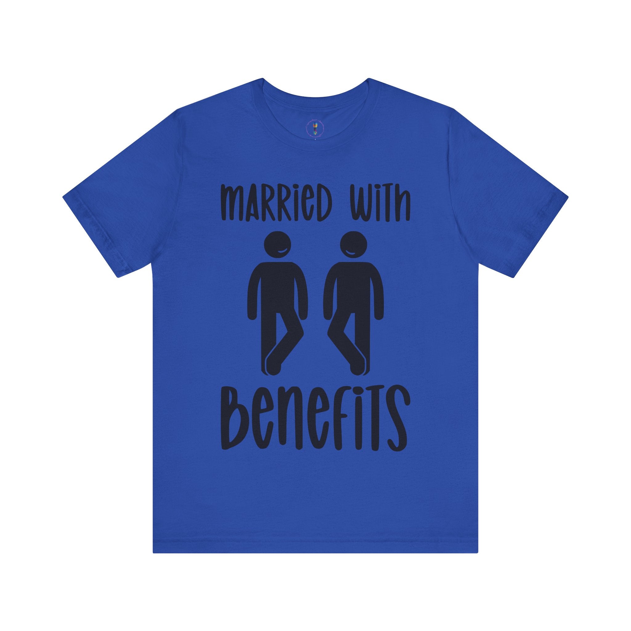Funny 'Married with Benefits' Unisex Jersey Tee - Perfect for Couples & Anniversaries