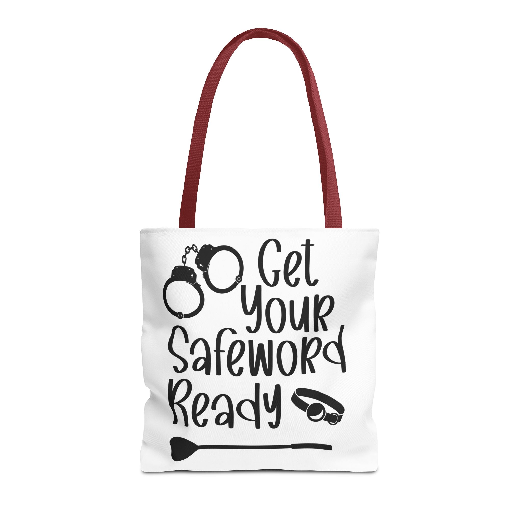Get Your Safeword Ready Tote Bag - Fun & Playful Carryall for Kinky Adventures, Ideal for Couples & BDSM Enthusiasts