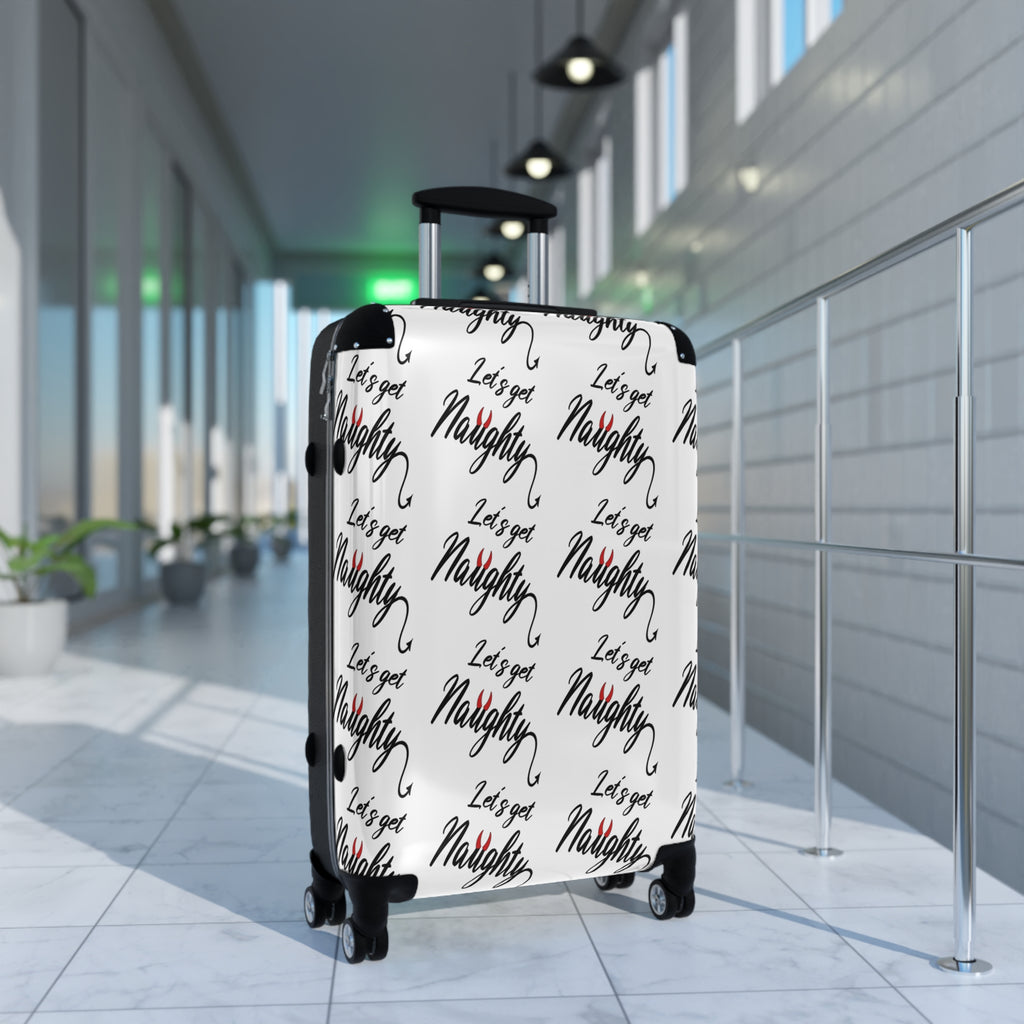 Travel Suitcase - &quot;Let's Get Naughty&quot; Design for True Swingers