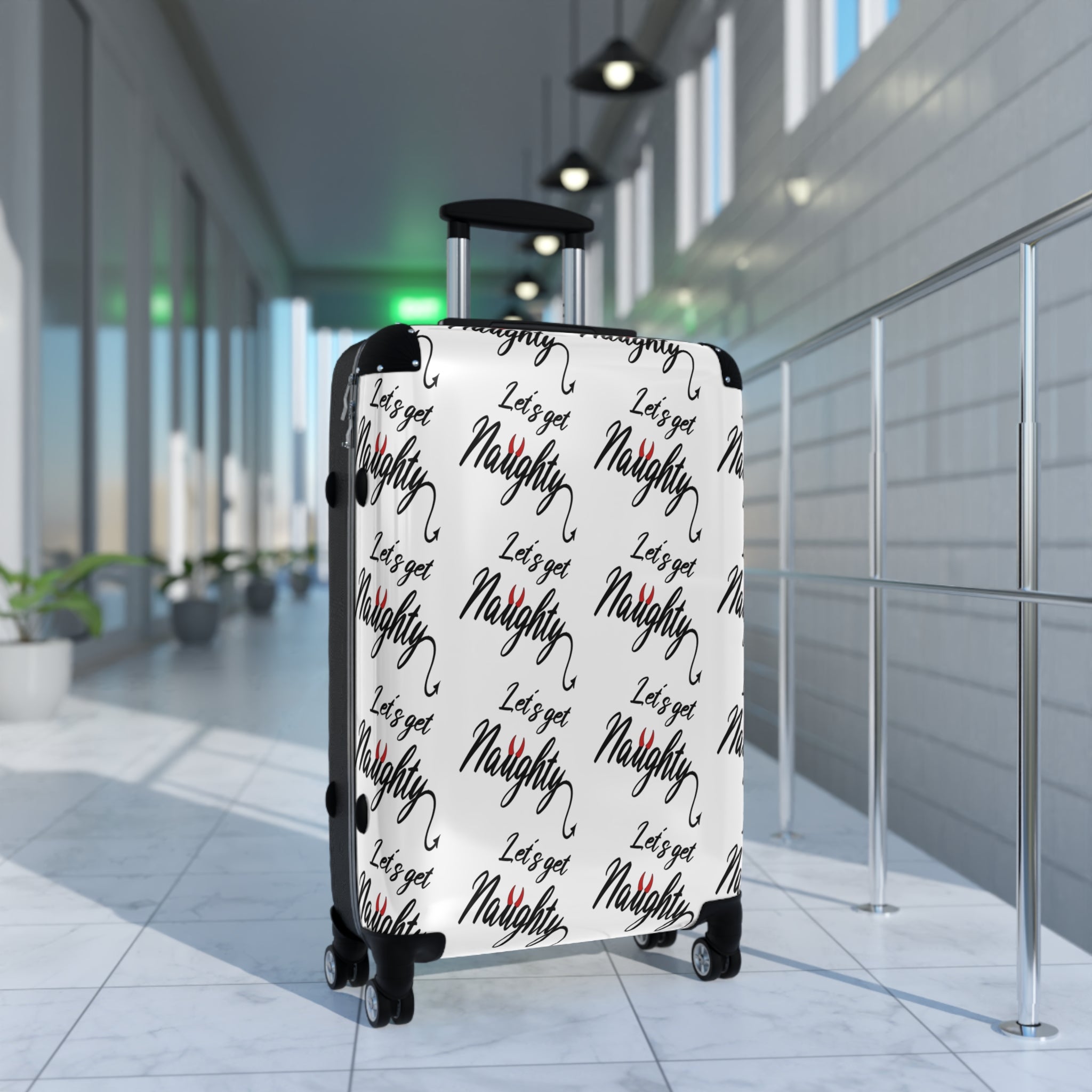 Travel Suitcase - &quot;Let's Get Naughty&quot; Design for True Swingers