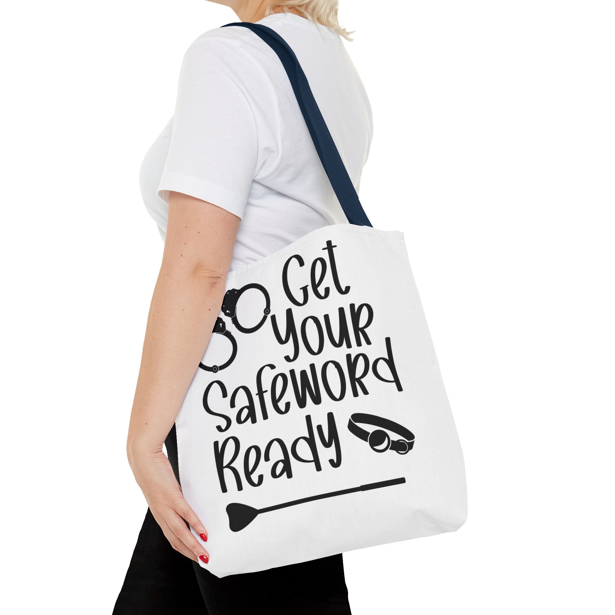Get Your Safeword Ready Tote Bag - Fun & Playful Carryall for Kinky Adventures, Ideal for Couples & BDSM Enthusiasts