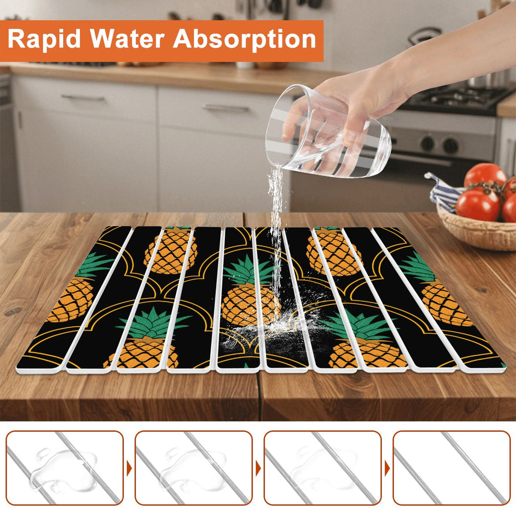 Upside-Down Pineapple Diatomaceous Earth Drying Mat