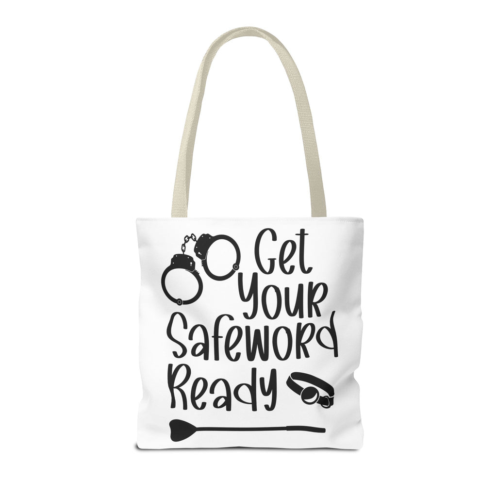 Get Your Safeword Ready Tote Bag - Fun & Playful Carryall for Kinky Adventures, Ideal for Couples & BDSM Enthusiasts