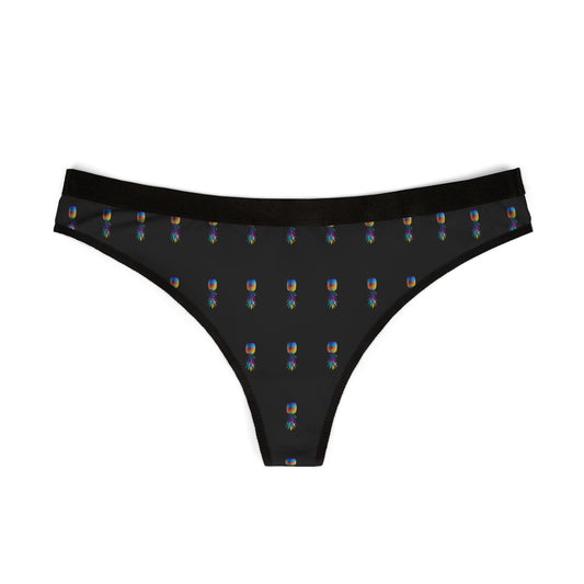 Women's Thongs - Colorful Pineapple Print